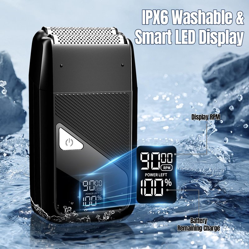 Lanumi Hair Clippers for Men - Cordless Barber Clippers Set with T-Blade Trimmer, USB Rechargeable, LED Display