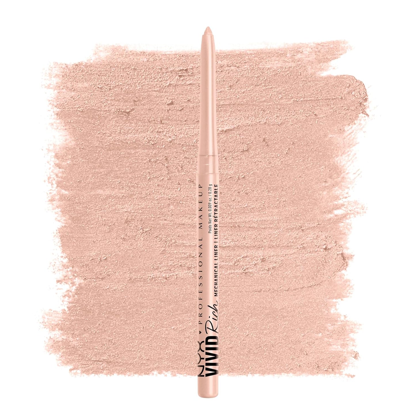 NYX Vivid Rich Mechanical Eye Pencil - Creamy Retractable Eyeliner in Smokin Topaz | Brown Color