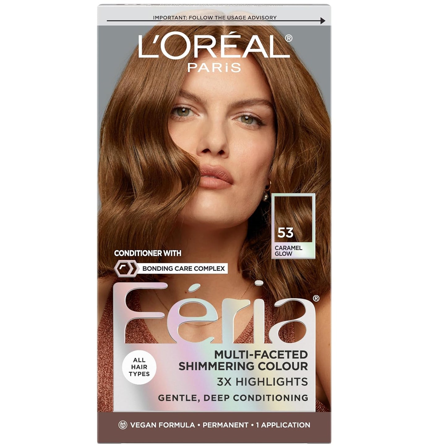 L’Oreal Paris Feria Hair Color - High Intensity Jet Black Dye for 3X Highlights | 1 Kit