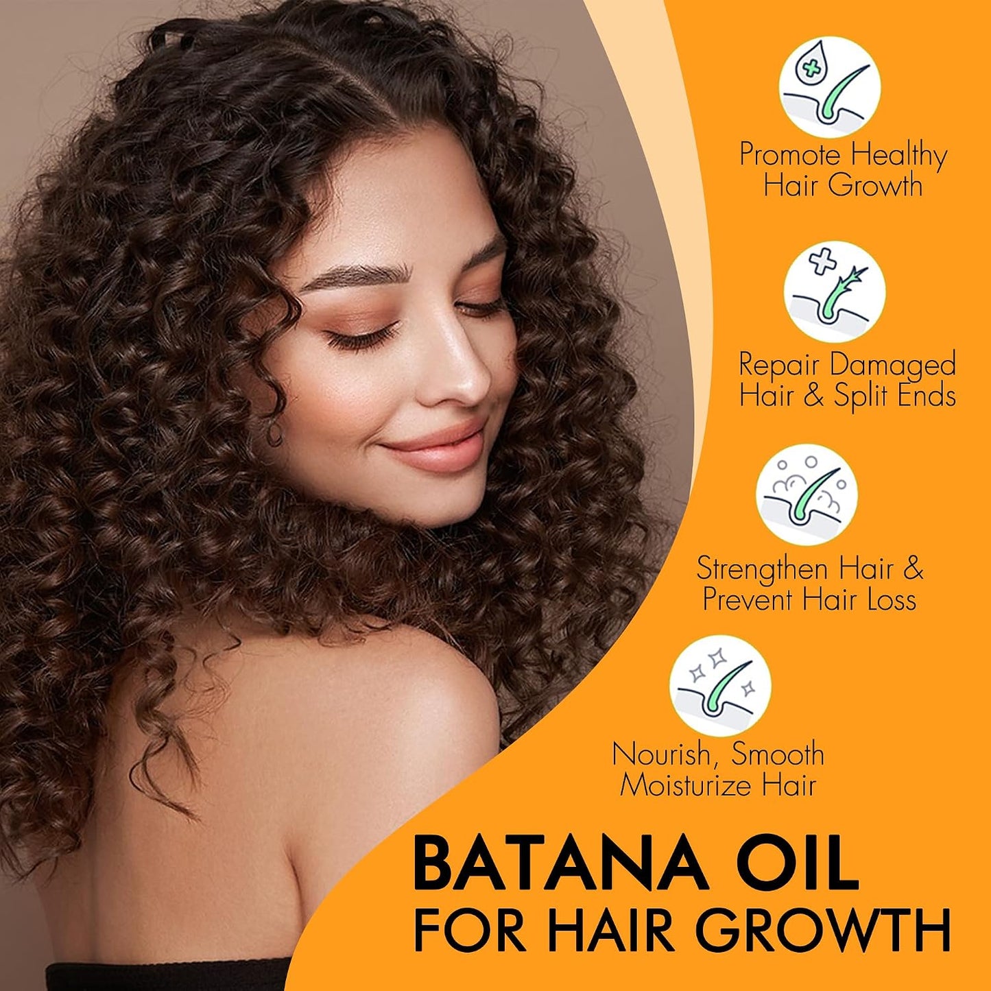 Raw Batana Oil - 100% Natural Organic Hair Growth Oil for Men & Women | Pure, Unrefined, 4 Oz