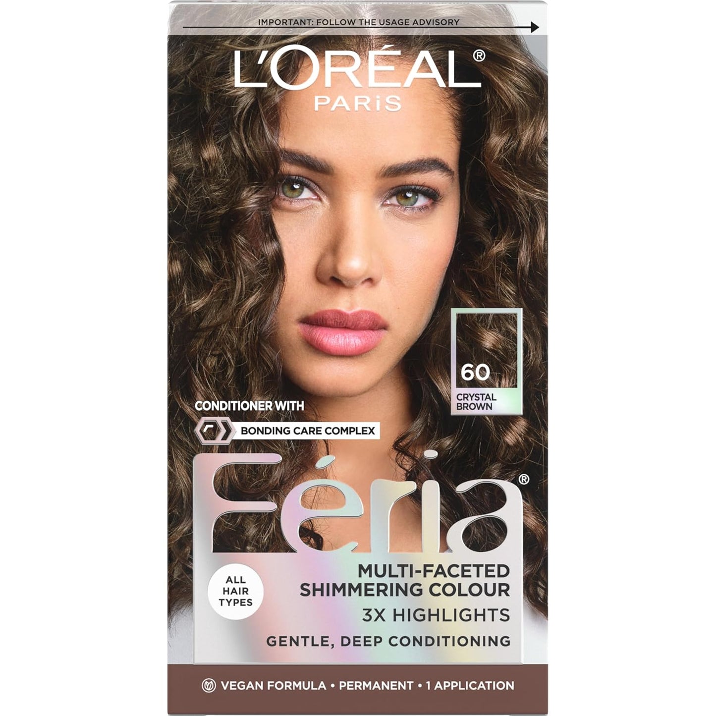 L’Oreal Paris Feria Hair Color - High Intensity Jet Black Dye for 3X Highlights | 1 Kit