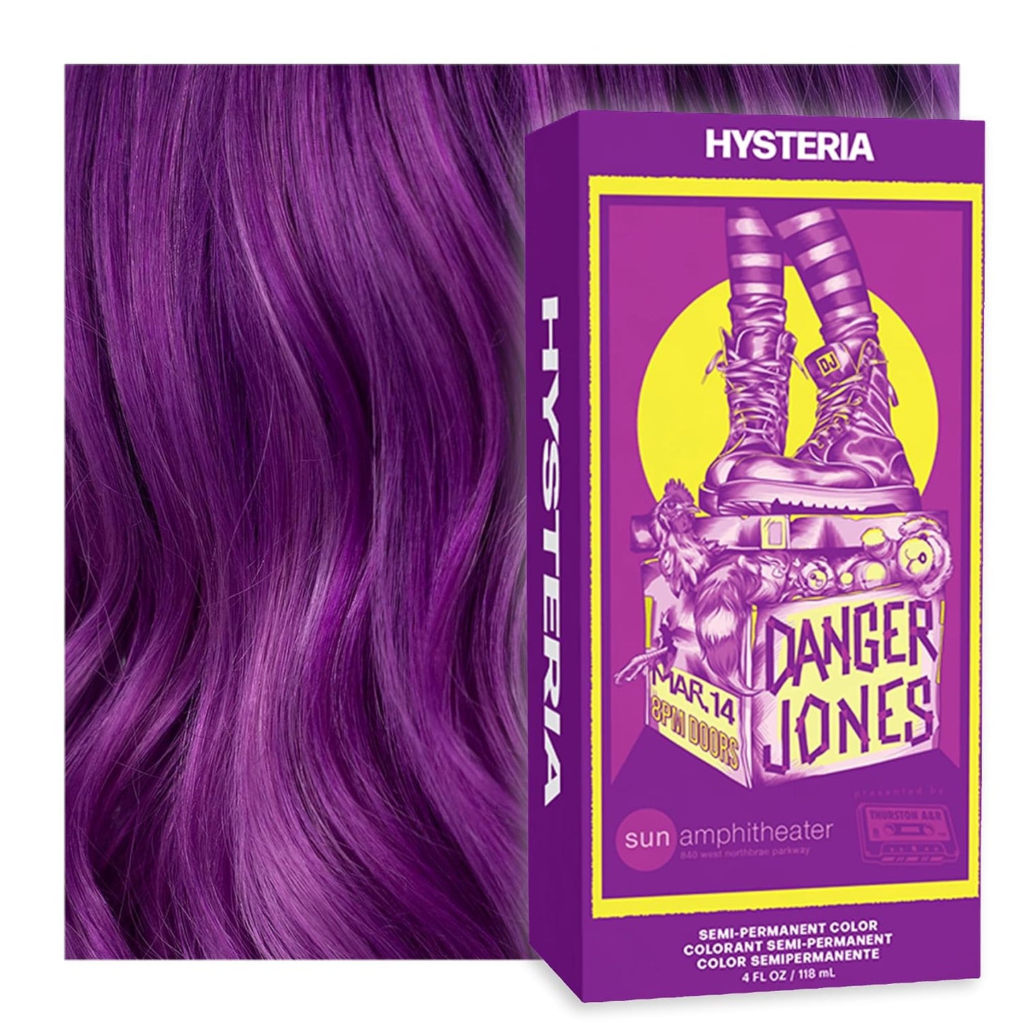 Adrenaline Neon Green Semi-Permanent Hair Color - Vibrant, Long-Lasting Formula