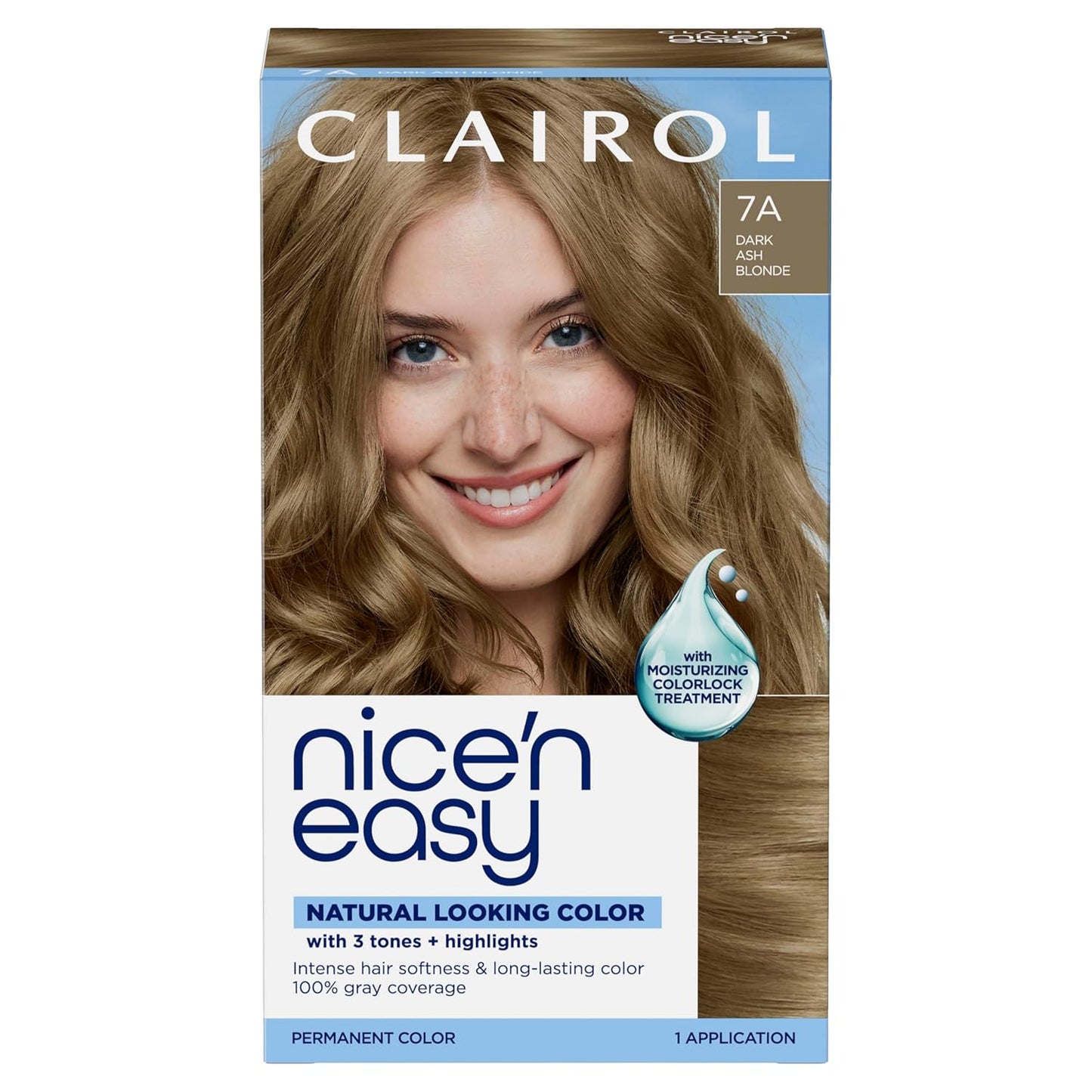 Clairol Nice'n Easy Permanent Hair Dye - Blackest Black | 100% Gray Coverage & Long-Lasting Shine | Single Pack