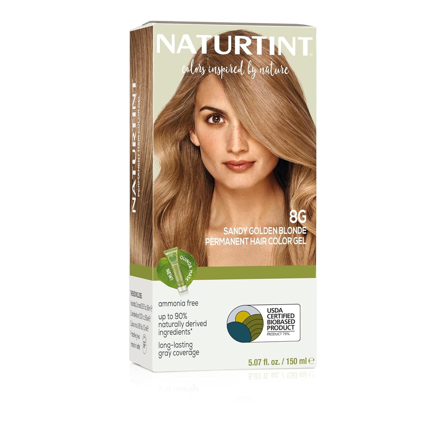 Naturtint 7N Hazelnut Blonde Permanent Hair Color | Ammonia-Free, Vegan, 100% Gray Coverage, Long-Lasting Results