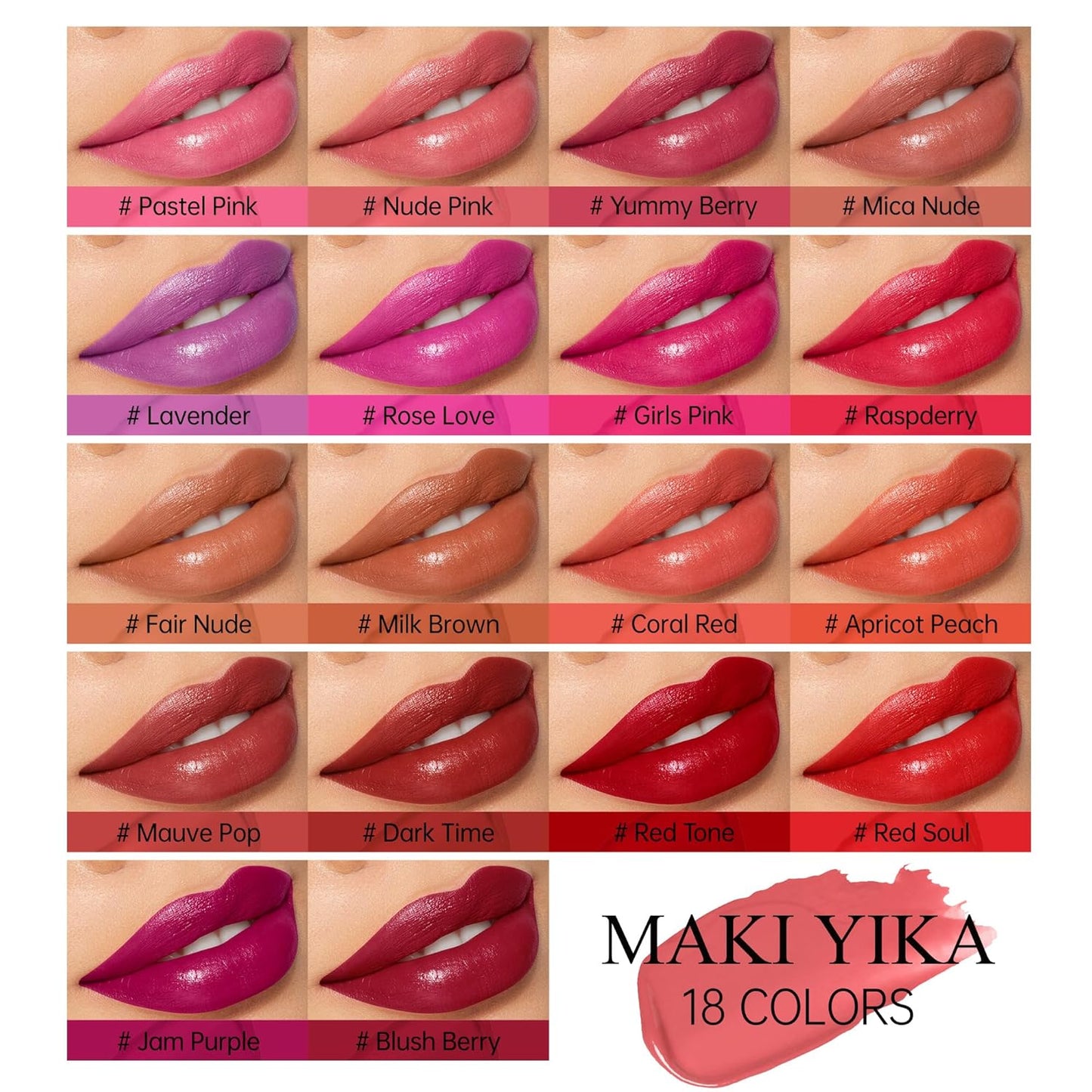 Moisture Nude Pink Lipstick - Hydrating Tinted Balm for Dry Lips | Sheer Glossy Finish, MA073 Bare Soul