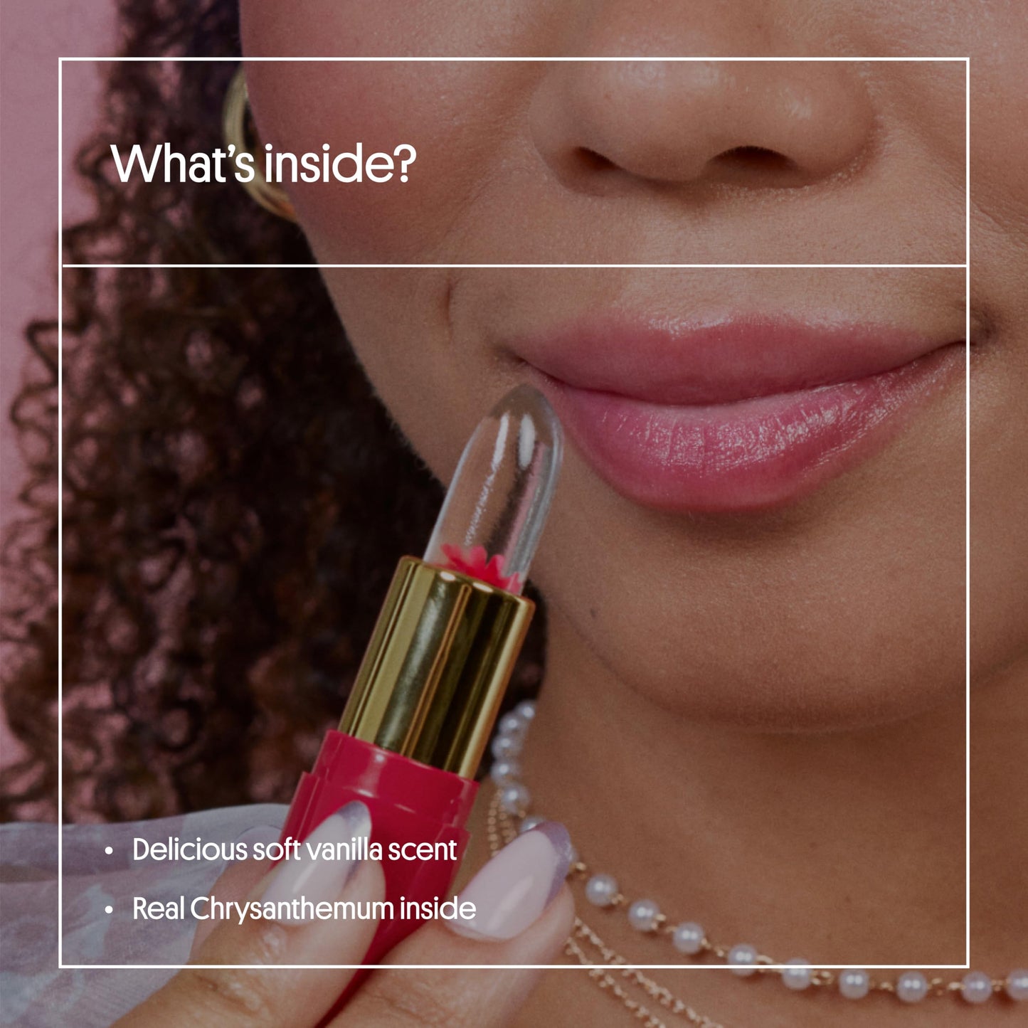 Winky Lux Flower Balm, pH Color Changing Lipstick and Tinted Lip Balm, Vegan & Cruelty Free, Hydrate & Plump, Sheer Pink, Pink & Purple Flower with Vanilla Scent