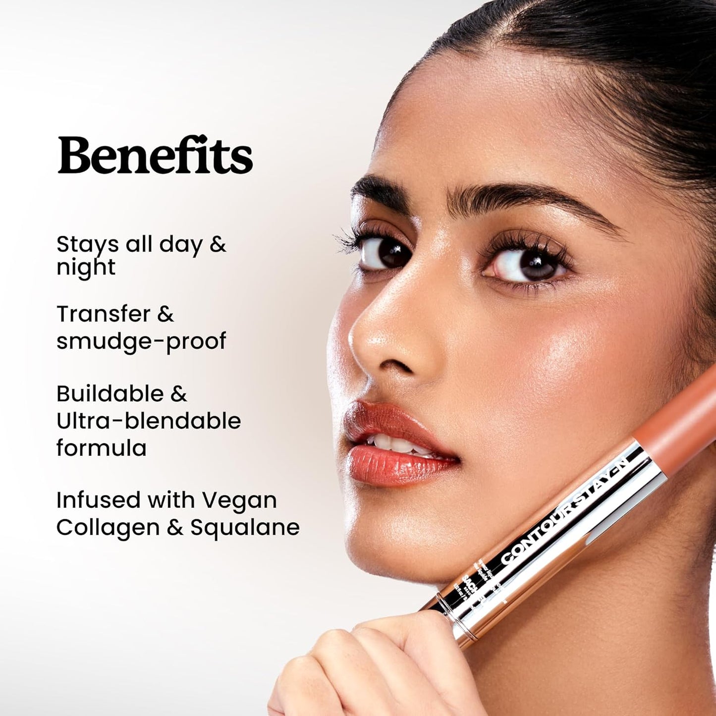 Liquid Contour Bronzer Cream - Long-Lasting, Blendable & Lightweight Formula | Vegan & Cruelty-Free