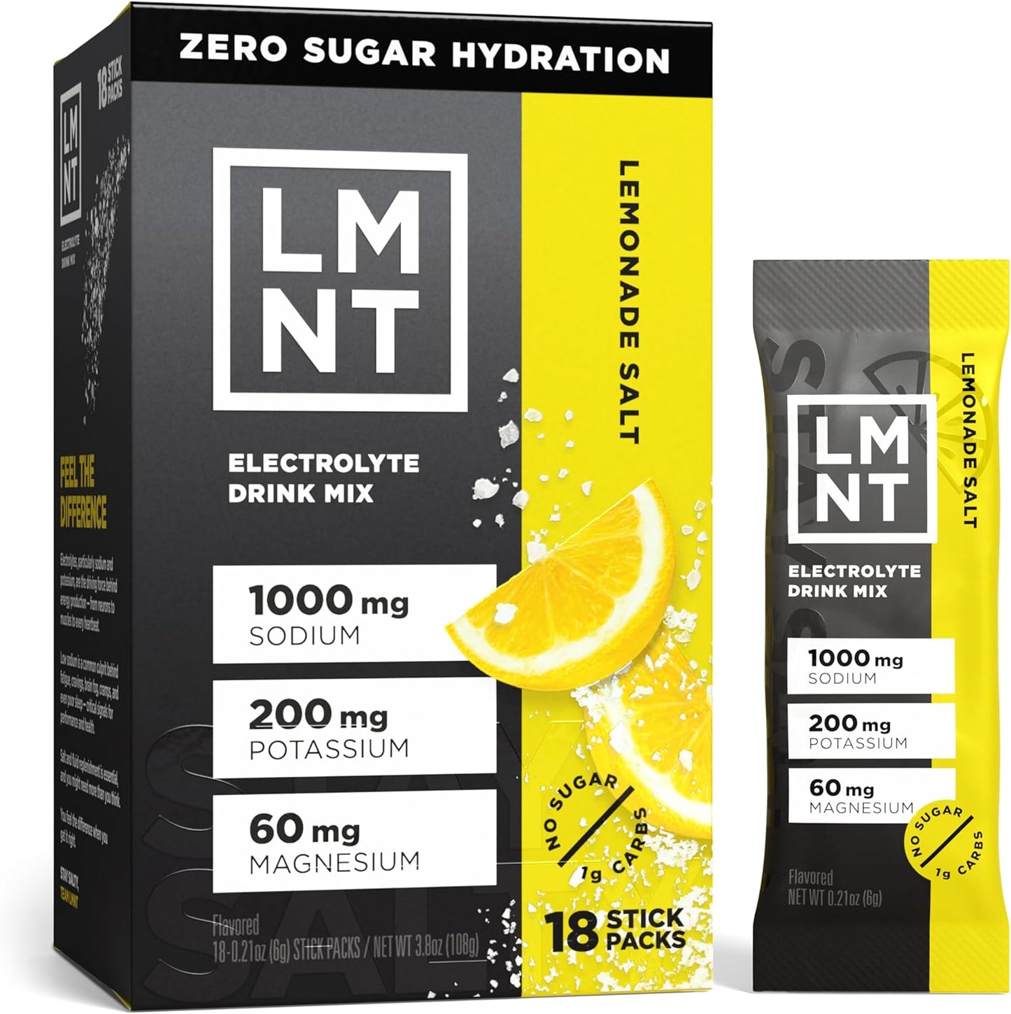 Zero Sugar Electrolyte Drink Mix - Raspberry Salt | 30-Count Pack