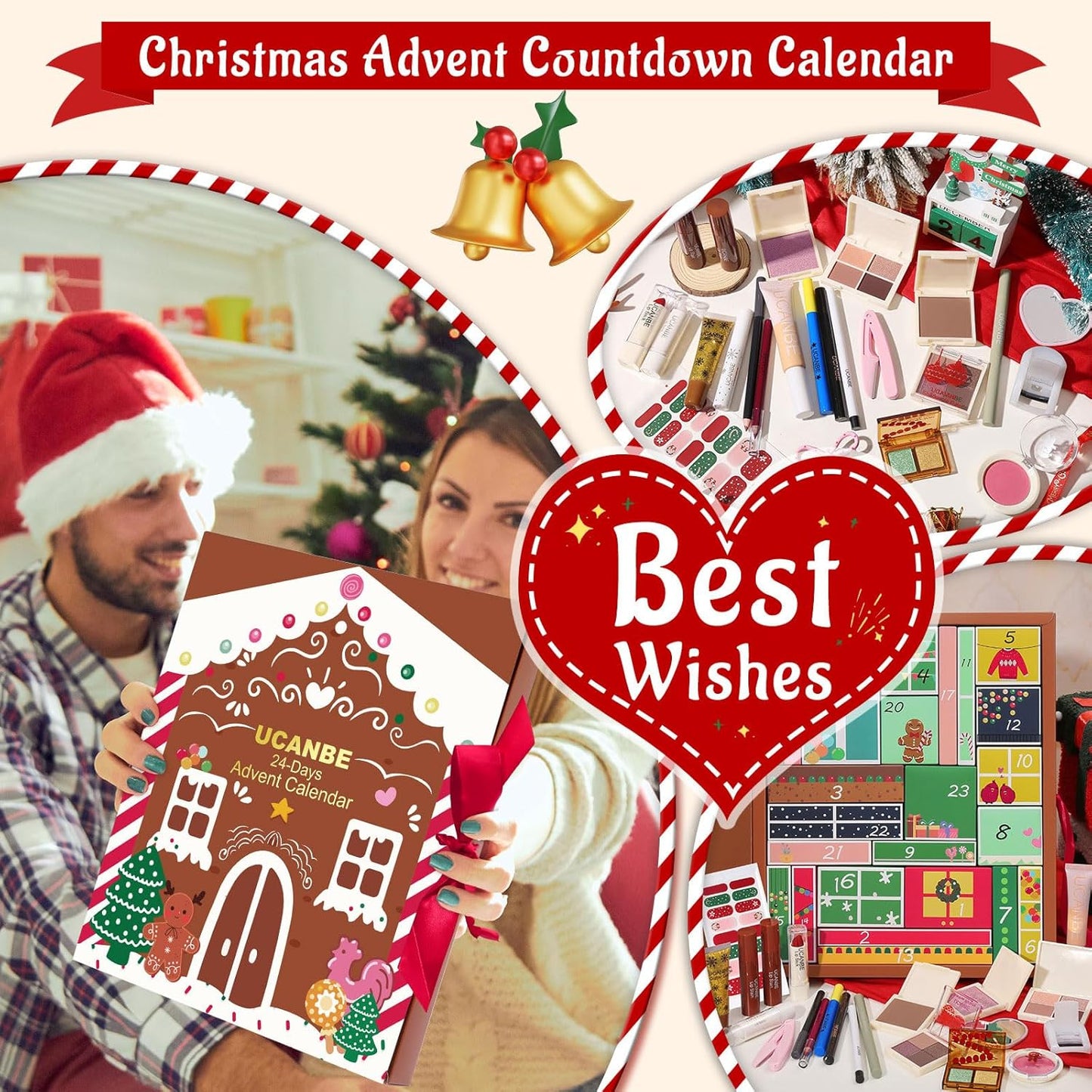 Makeup Advent Calendar 2025 - 24 Days of Christmas Beauty Sets | Perfect Gift for Women & Teens