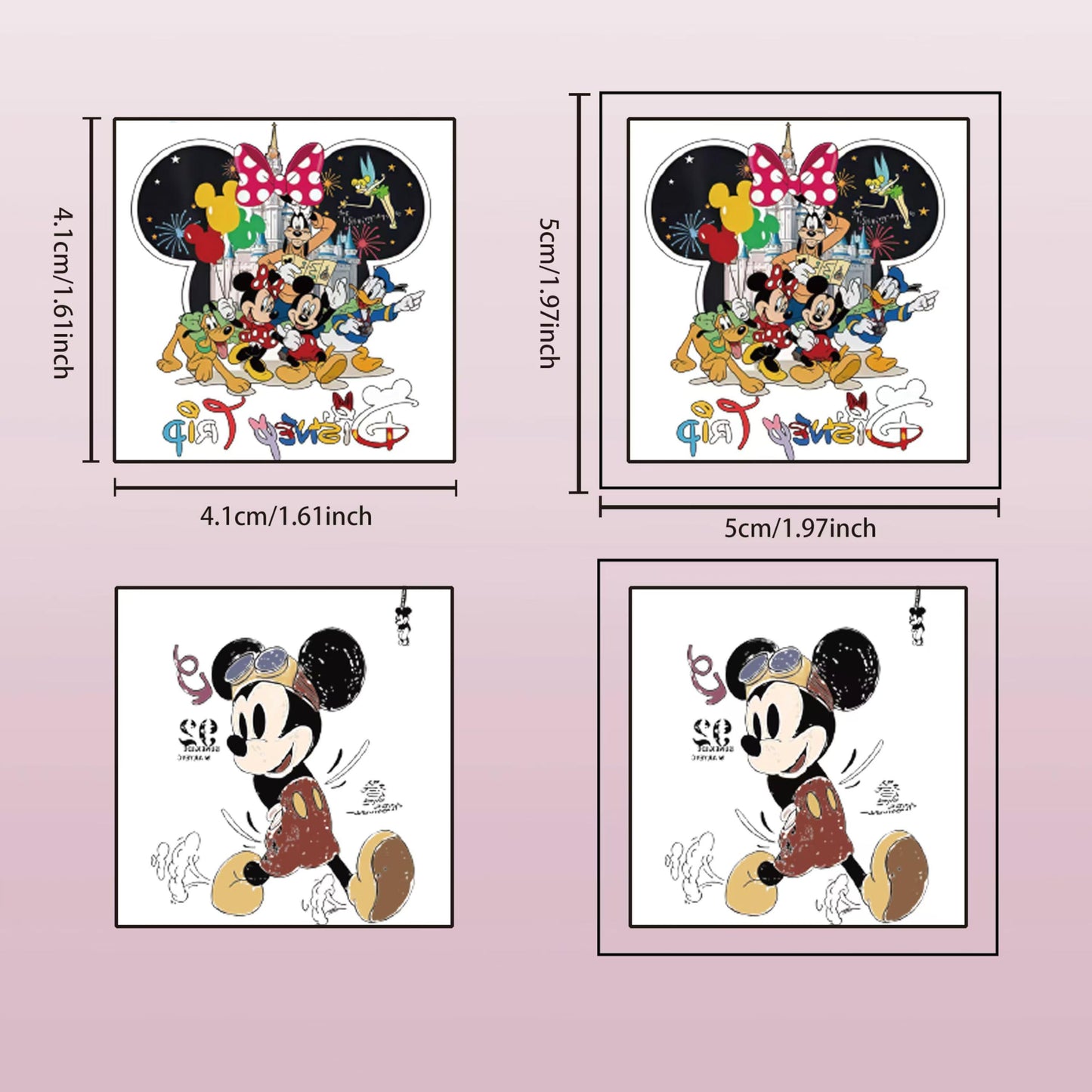 20pcs Cartoon Mickey Temporary Tattoos for Teens Birthday Party Supplies, Party Favors Fake Tattoos Stickers,Birthday Decorations Party Game Activities Reward Gifts (MK MOUSE)