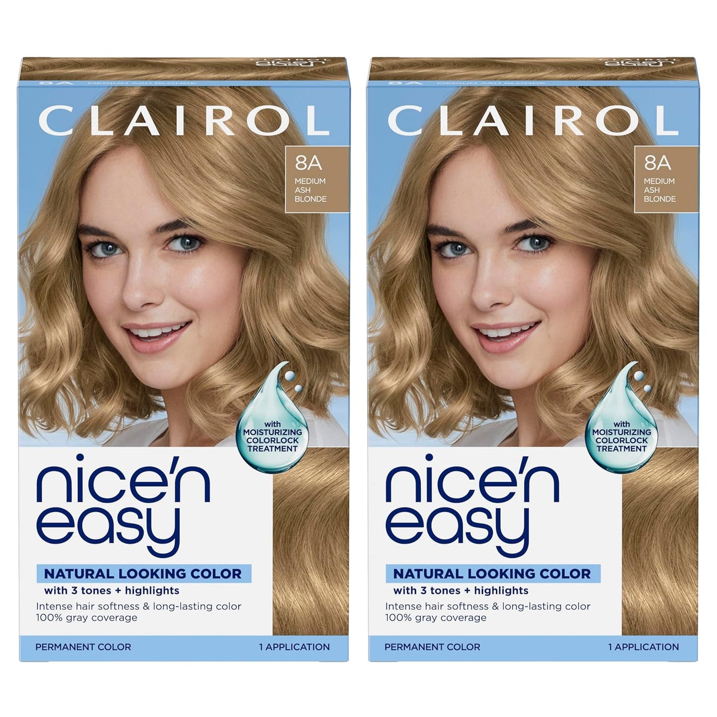 Clairol Nice'n Easy Permanent Hair Dye - Blackest Black | 100% Gray Coverage & Long-Lasting Shine | Single Pack