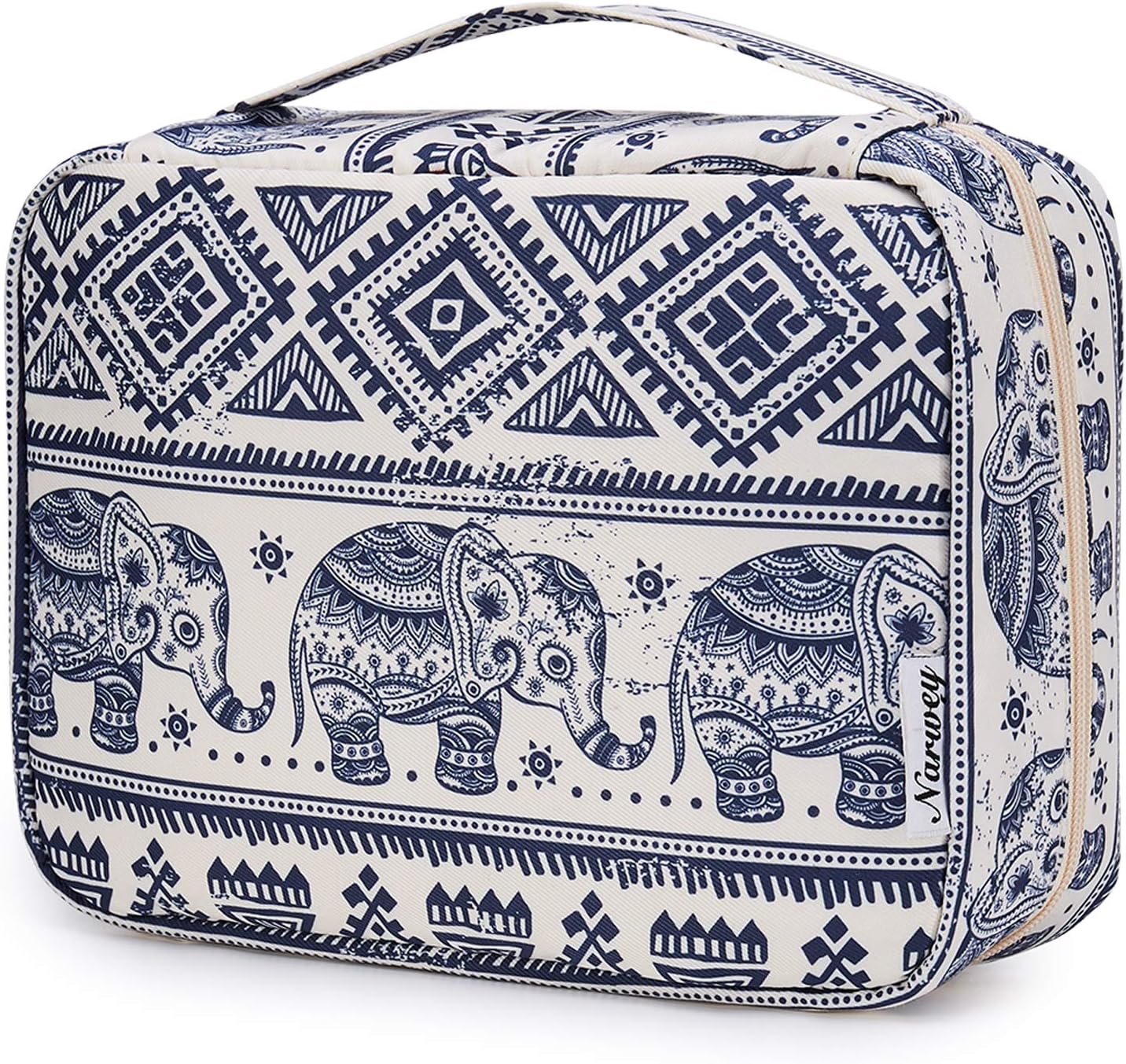 Narwey Small Hanging Travel Toiletry Bag - Stylish Organizer for Makeup & Toiletries | Ideal for Women & Girls