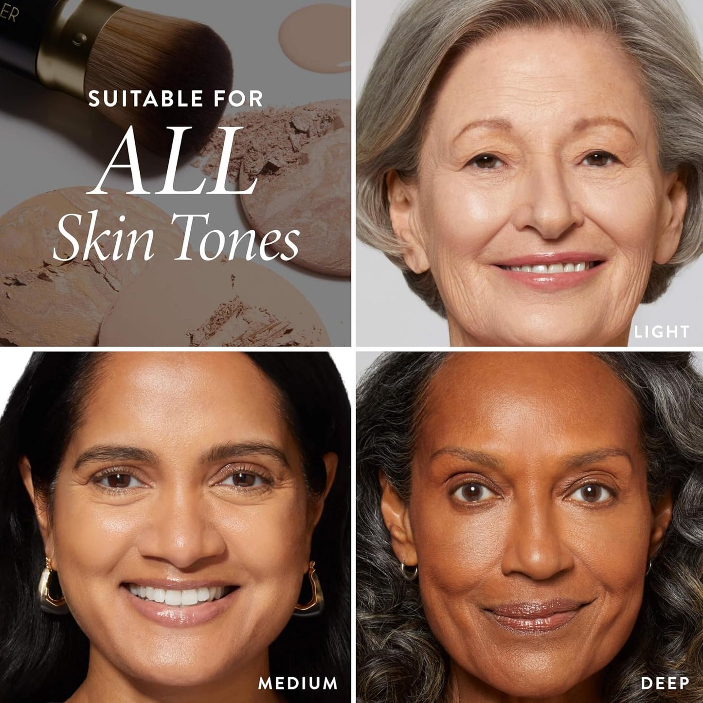 Line Smoother Full Face Kit - Fine Line Smoothing Primer, Baked Foundation & Concealer for Mature Skin | Porcelain