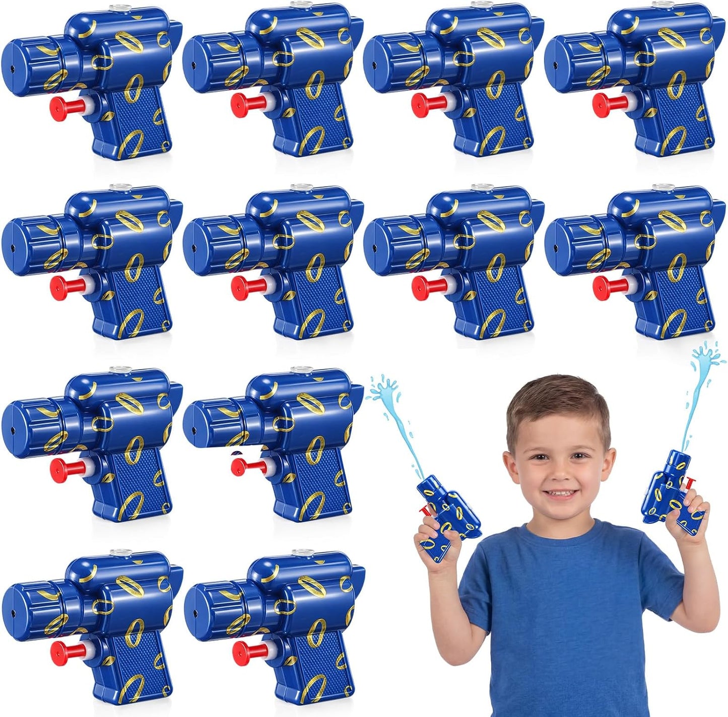 Mini Spider Web Water Guns - 12 Pack Plastic Blasters for Kids | Summer Pool Party Toys