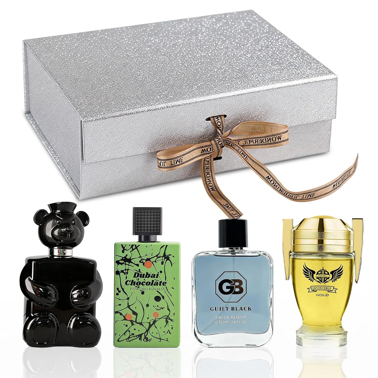 Men's Cologne Gift Set - Luxury Fragrance Collection in Premium Box | Perfect Valentine's Day Gift - 4 x 3.4 FL oz