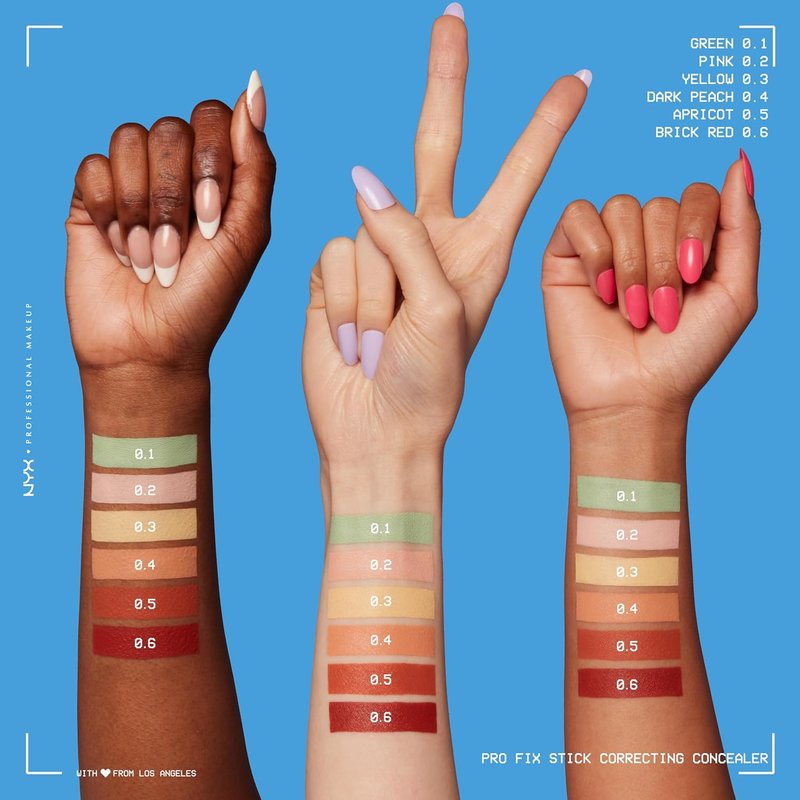 NYX Pro Fix Stick Concealer - Buildable Medium Coverage | Pink Shade