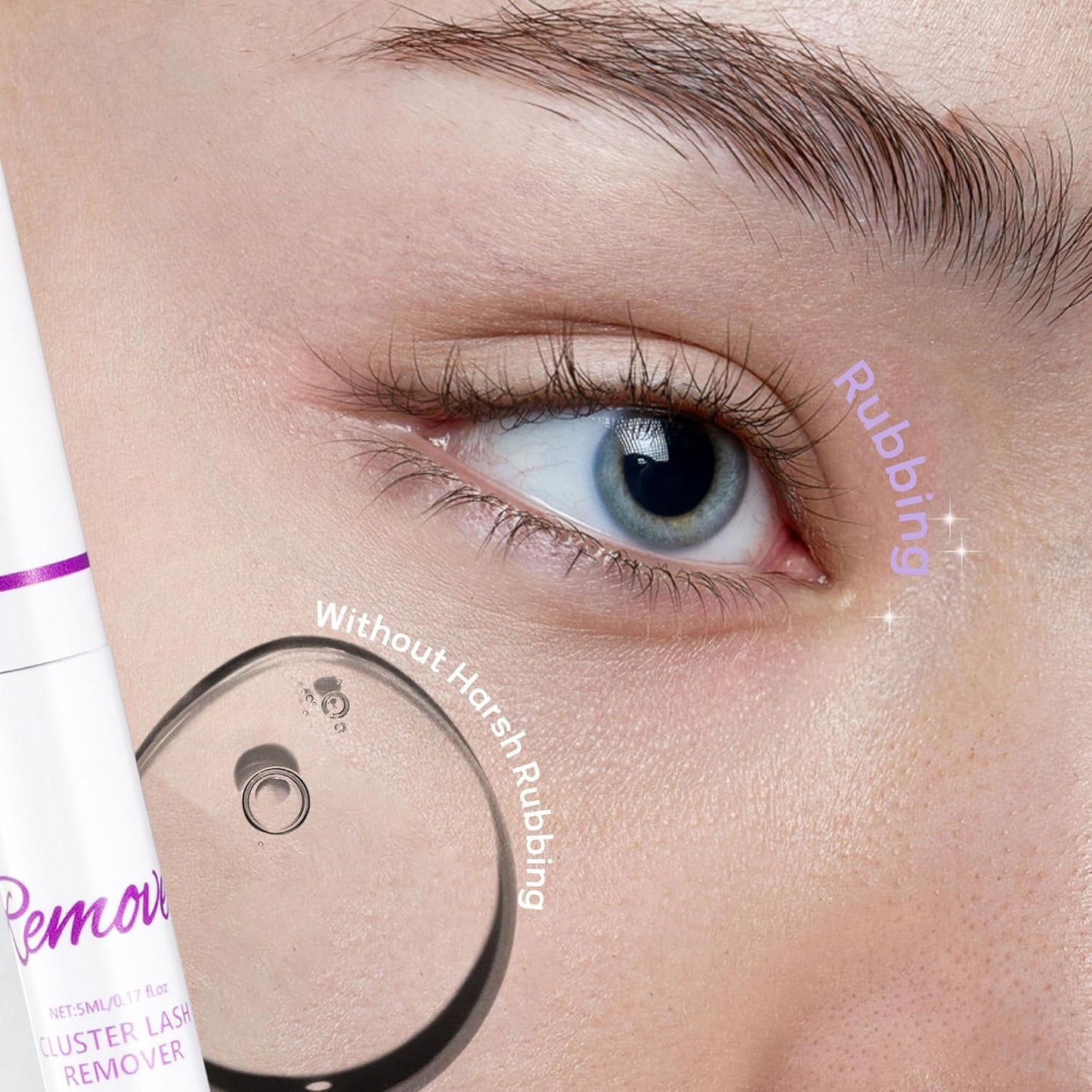 Lash Bond and Seal Set - 10ml Waterproof Lash Cluster Glue + 5ml Gentle Remover | Strong Hold for 72 Hours