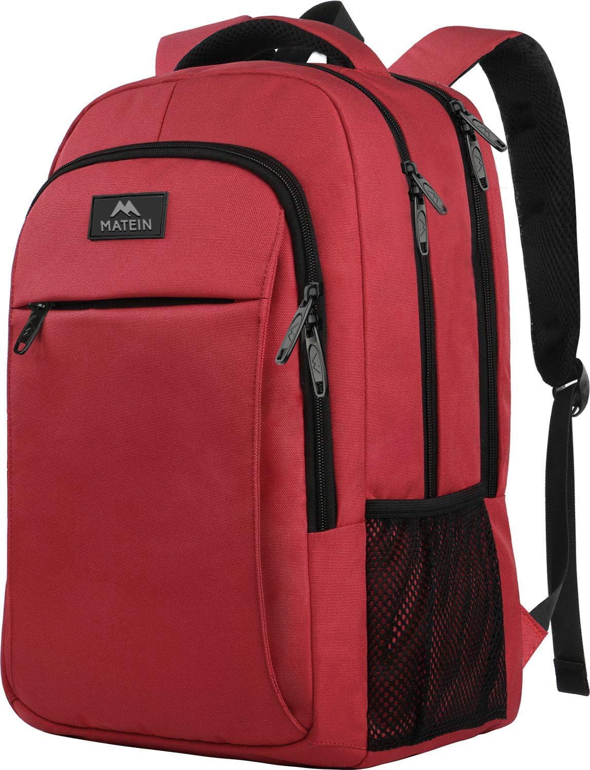 MATEIN Travel Laptop Backpack - Anti-Theft Water-Resistant Bag for 15.6" Laptops | Grey