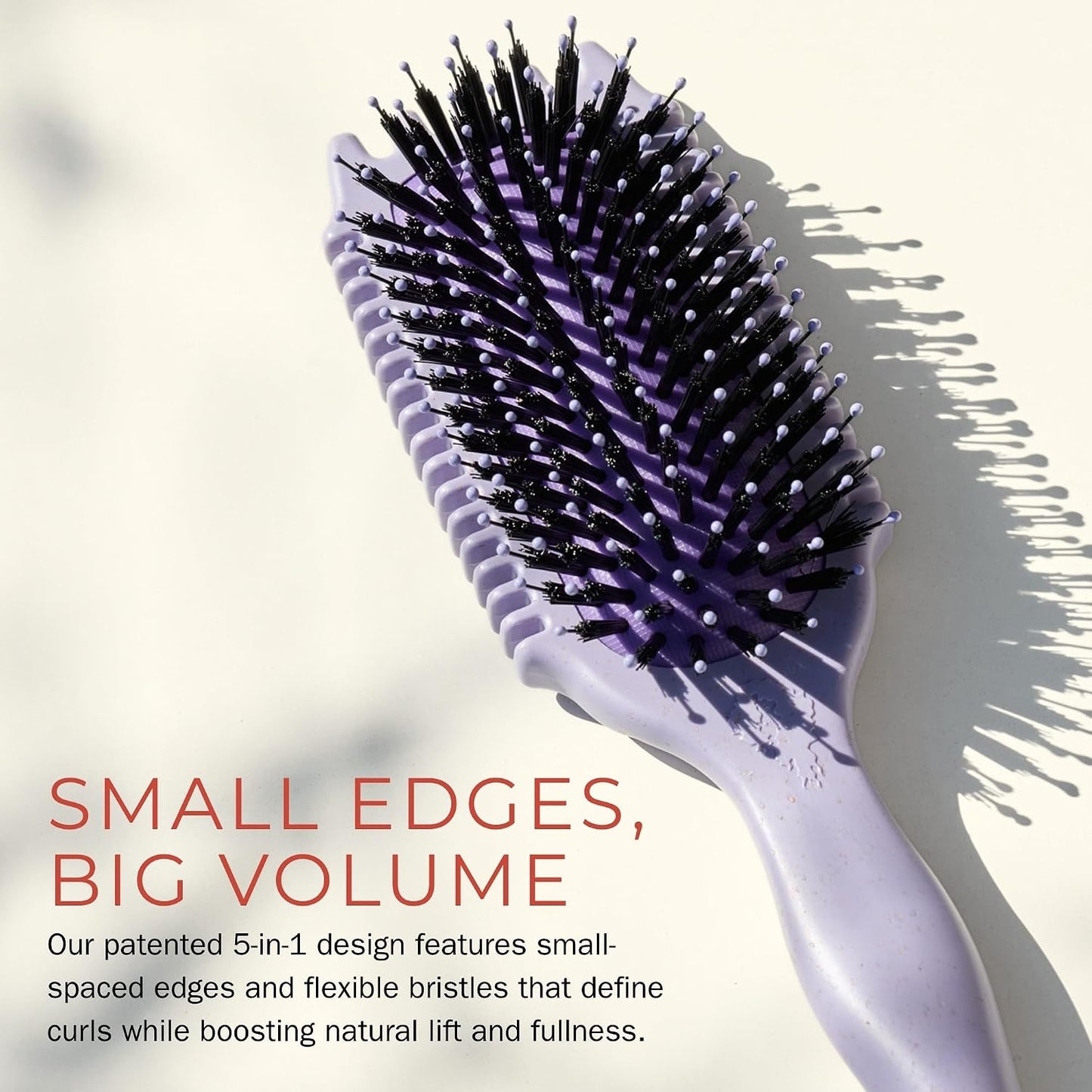 Curly Hair Volume Brush - Bounce Curl EdgeLift for Root Lift & Definition | Purple