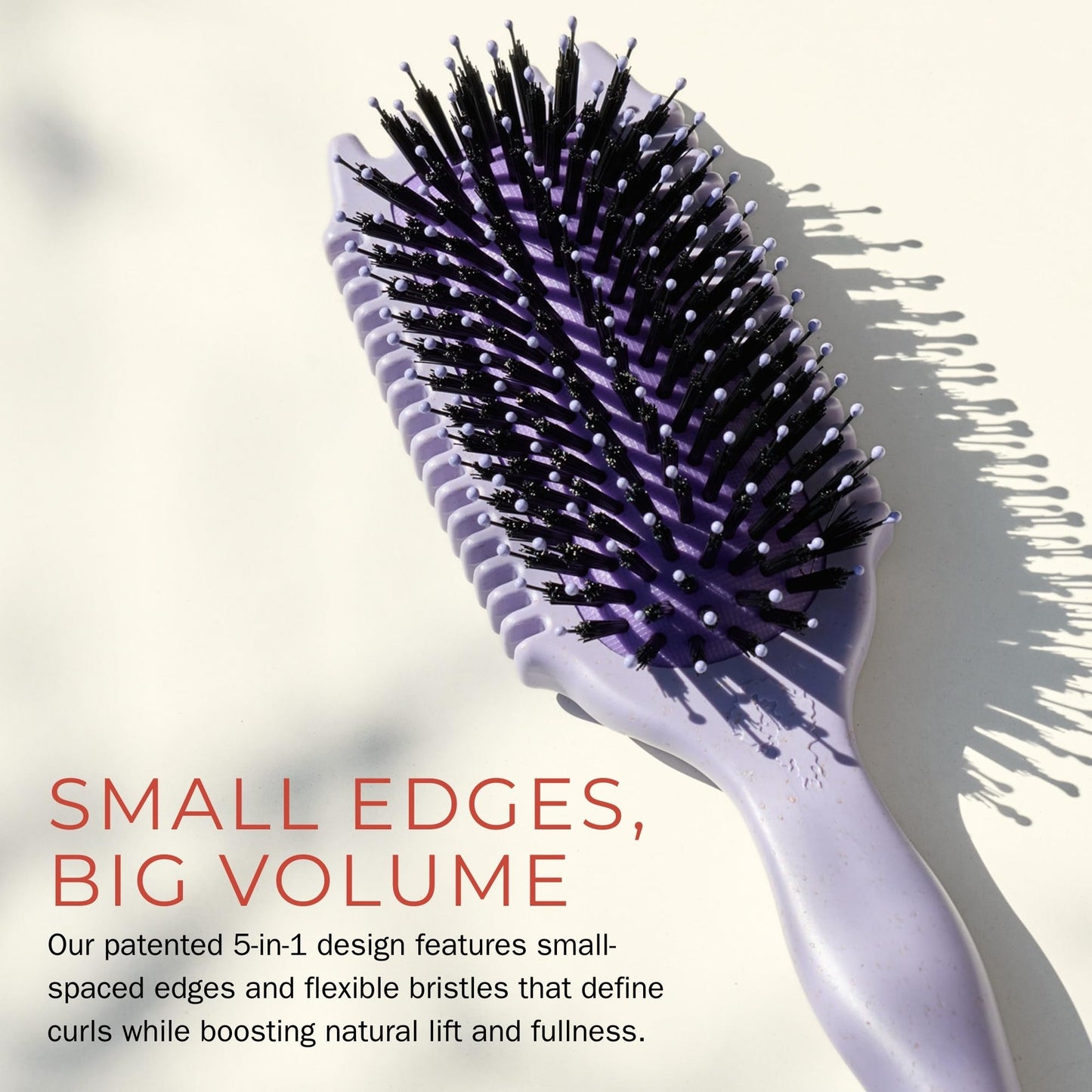 Bounce Curl Volume EdgeLift Brush - Curly Hair Brush for Root Lift Volume and Definition - Purple