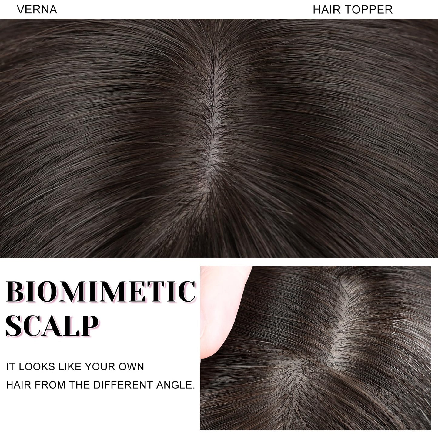 VERNA Bangs Hair Clip 360°3D Cover Hair Toppers for Women Real Human Hair,100% Real Human Hair Clip in Bangs,Hair pieces Clip on Bangs for Daily Wear