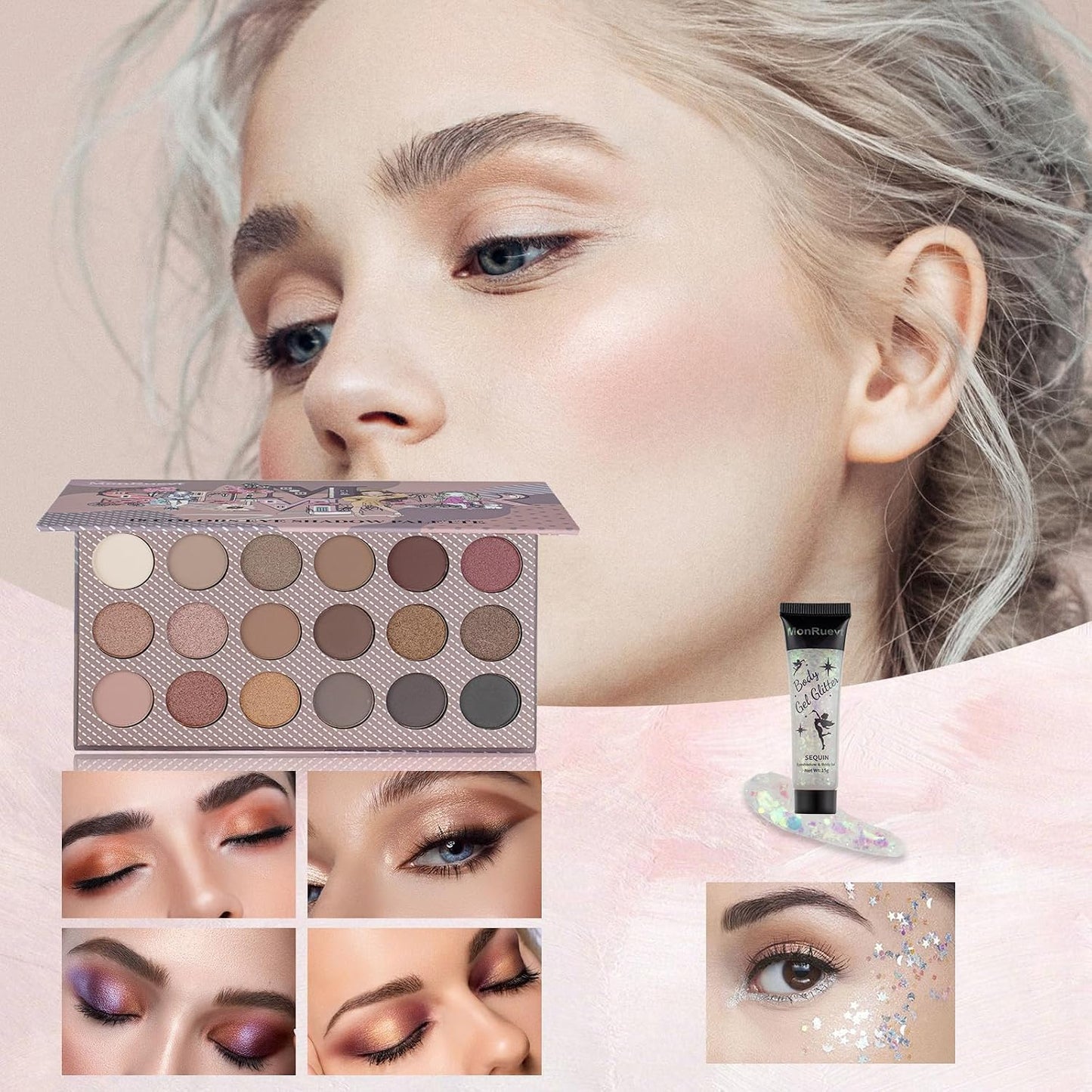 All-in-One Makeup Set for Women & Teens | Complete Makeup Kit with Blue Case