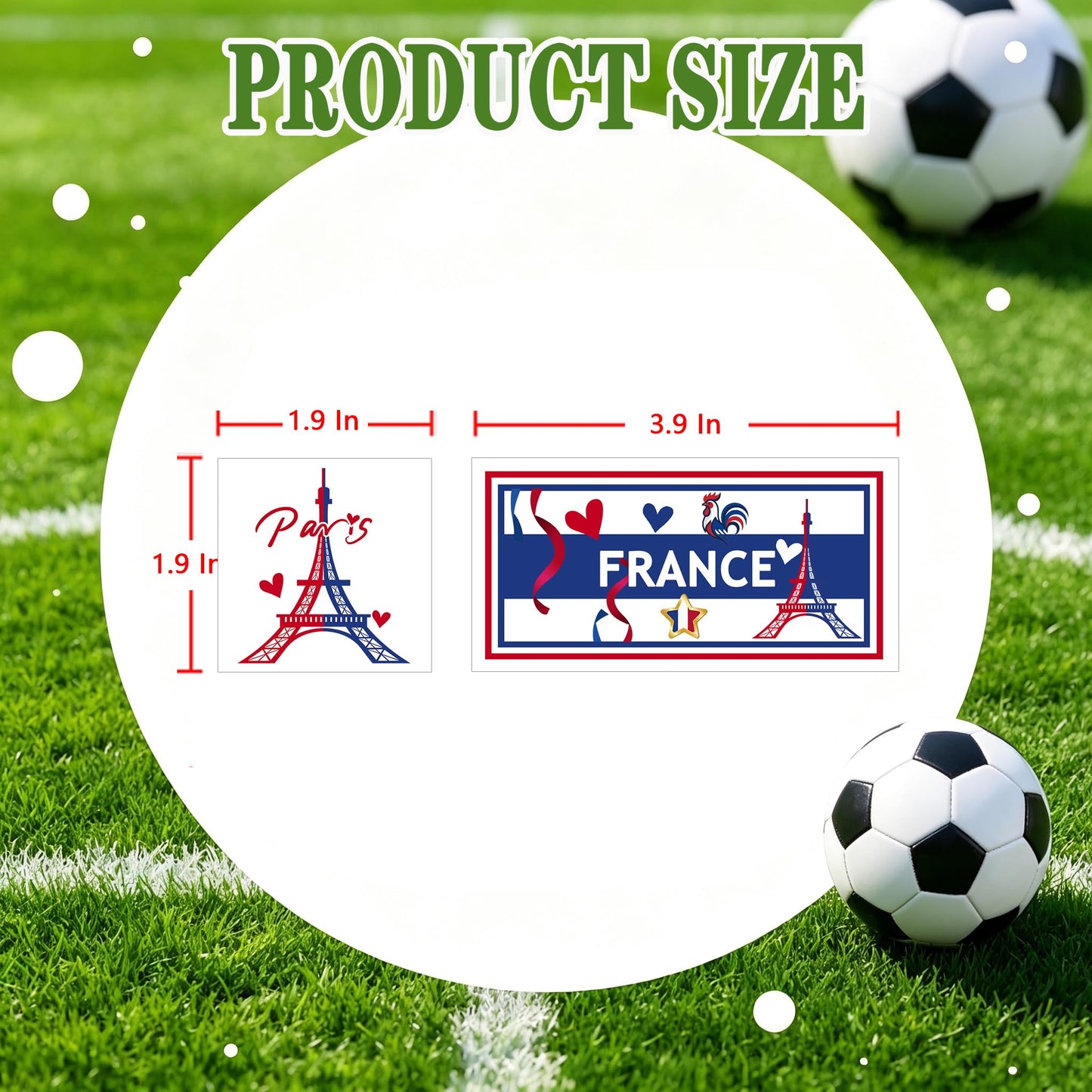 ZH BOCO ARTS 56Pcs French flag Temporary Tattoos Waterproof for World Cup Adults Kids,France Flag Temporary Tattoos Face Body Art Stickers for Football Fans Sports Events Festival Party Supplies