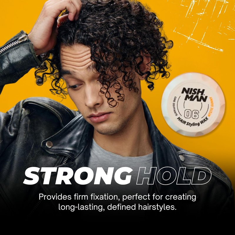 Nishman Hair Styling Gel Wax Mystic Gummy 06