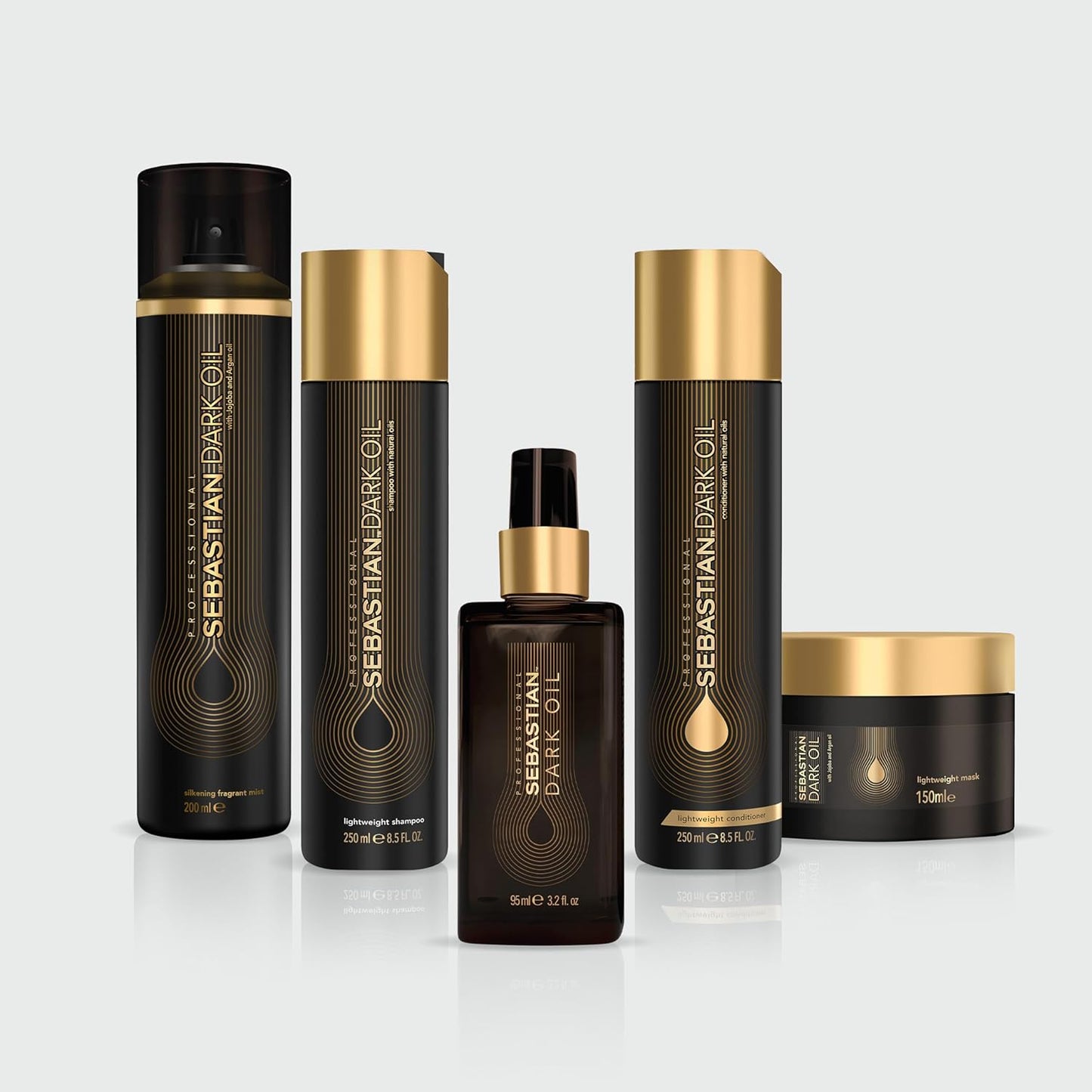 Sebastian Professional Dark Oil Conditioner - Lightweight, Jojoba & Argan Oil for Silky Smooth Hair | 33.8 Fl Oz