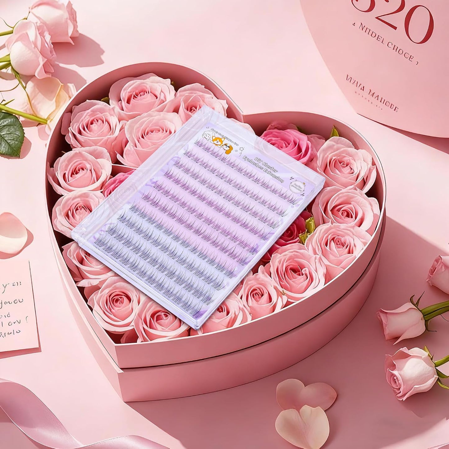 Self Adhesive Eyelashes - Natural Individual Lash Clusters Kit | 120 PCs, Easy Application, Wispy Extensions 9mm-12mm
