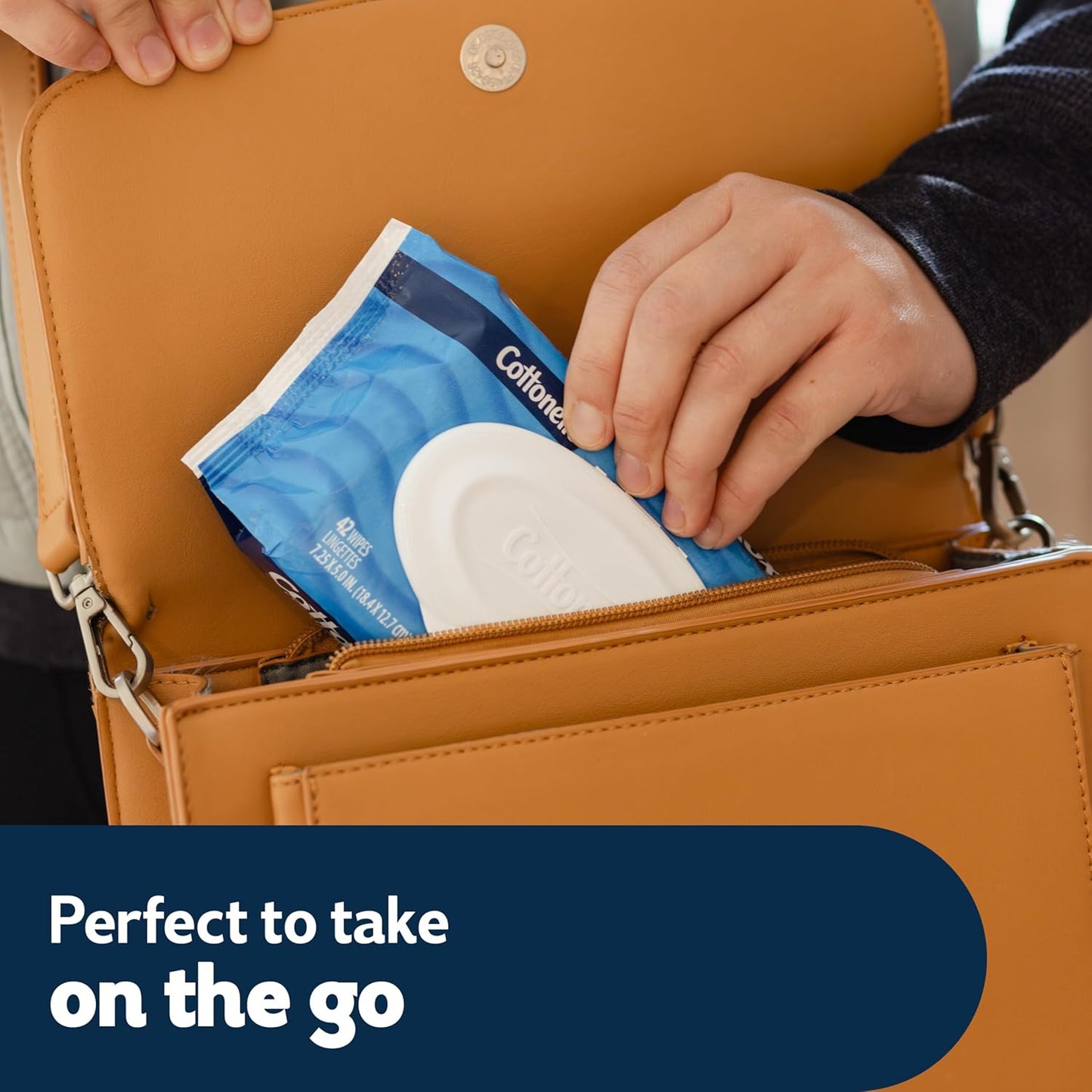 Cottonelle Flushable Wet Wipes - Fresh Feel Adult Wipes | 8 Flip-Top Packs, 42 Wipes Each (336 Total)