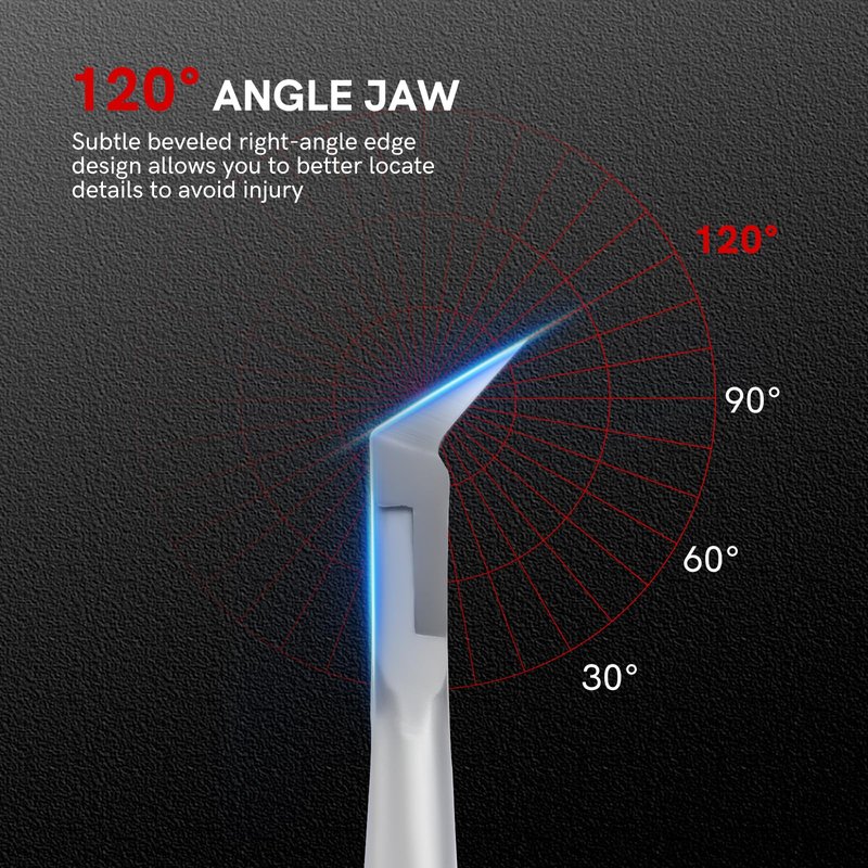 Professional Ingrown Nail Clipper - Wide Jaw Straight Blades Toenail Clippers for Thick Ingrown Toenails - Heavy Duty 3CR13 Stainless Steel Ingrown Toenail Tool for Seniors