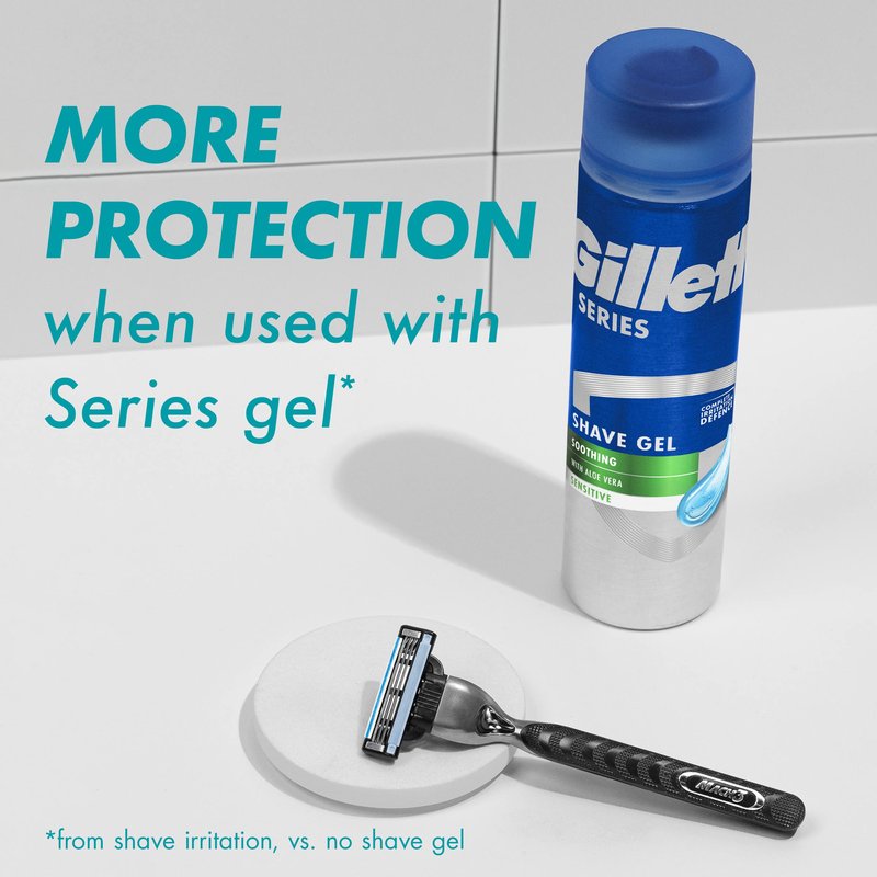 Gillette Mach3 Razor Refills for Men, 4 Razor Blade Refills (Pack of 2)
