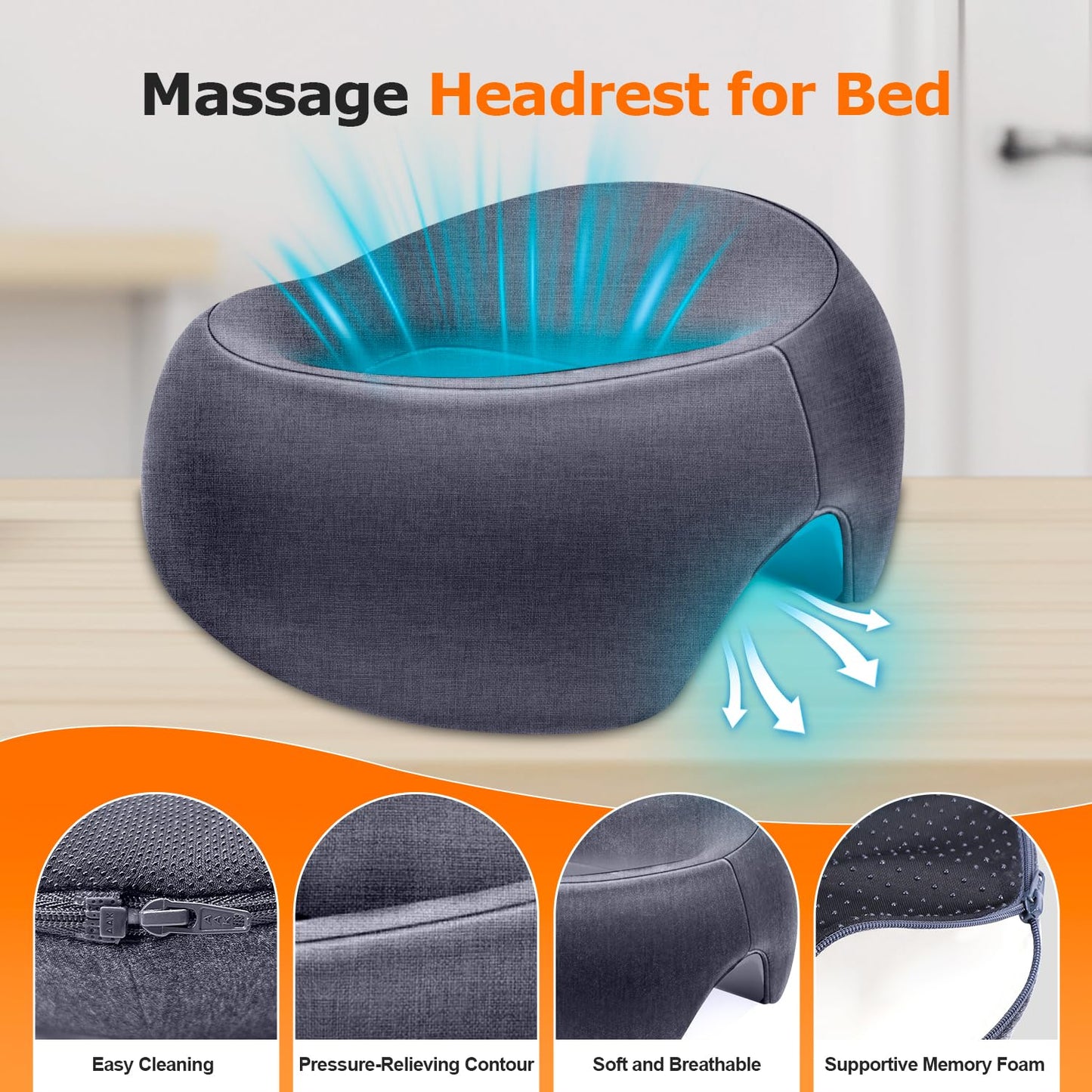 Massage Face Cradle Headrest - Post-Surgery Recovery Pillow for Stomach Sleepers | Pink Color
