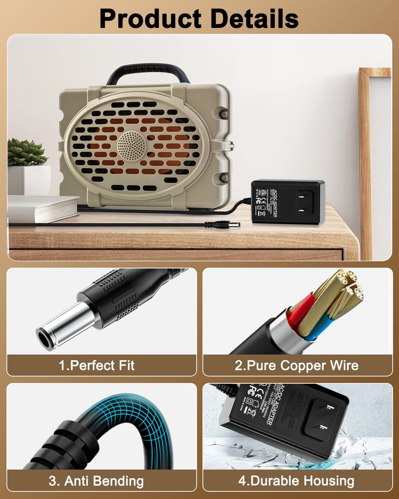 FGIEU Speaker Charger for Turtlebox Gen 3 & Gen 2: Loud! Outdoor Portable Bluetooth 5.0 Speaker Power Cord Replacement.