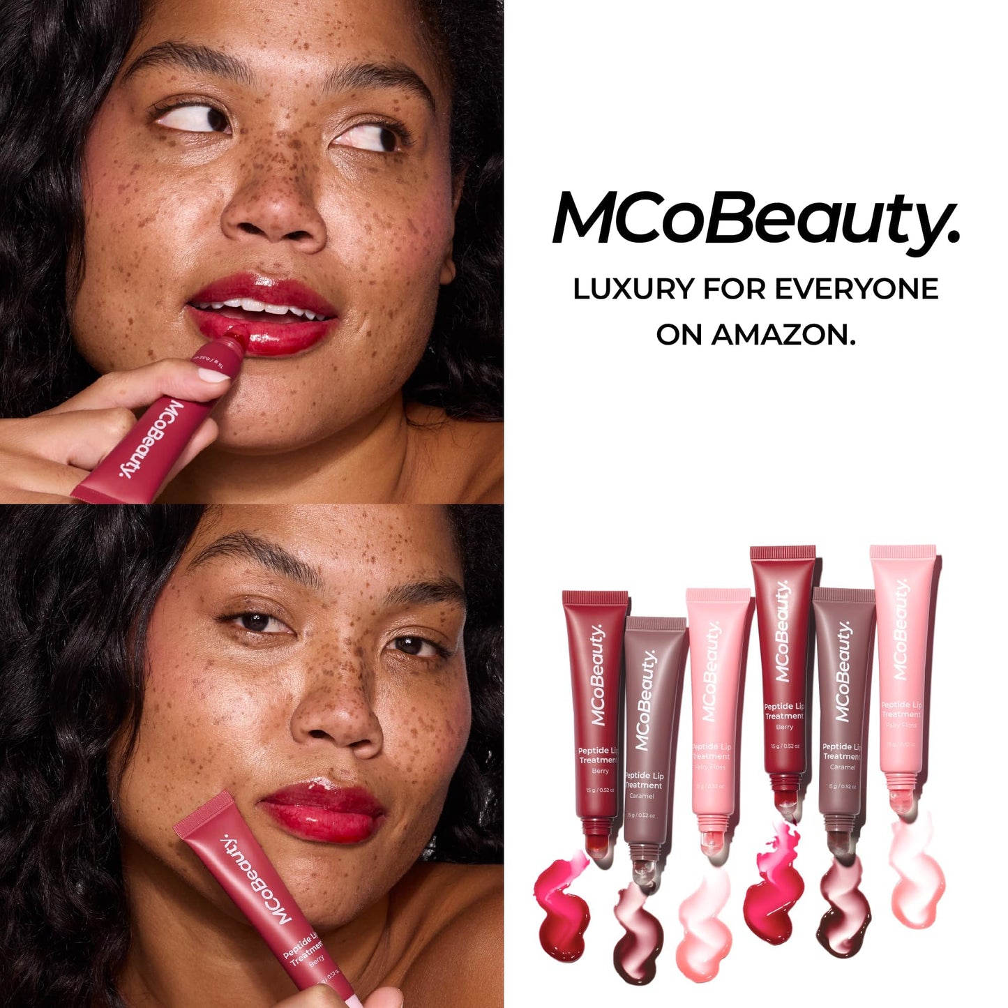 MCoBeauty Peptide Lip Treatment - Caramel Plumping Lip Gloss Balm