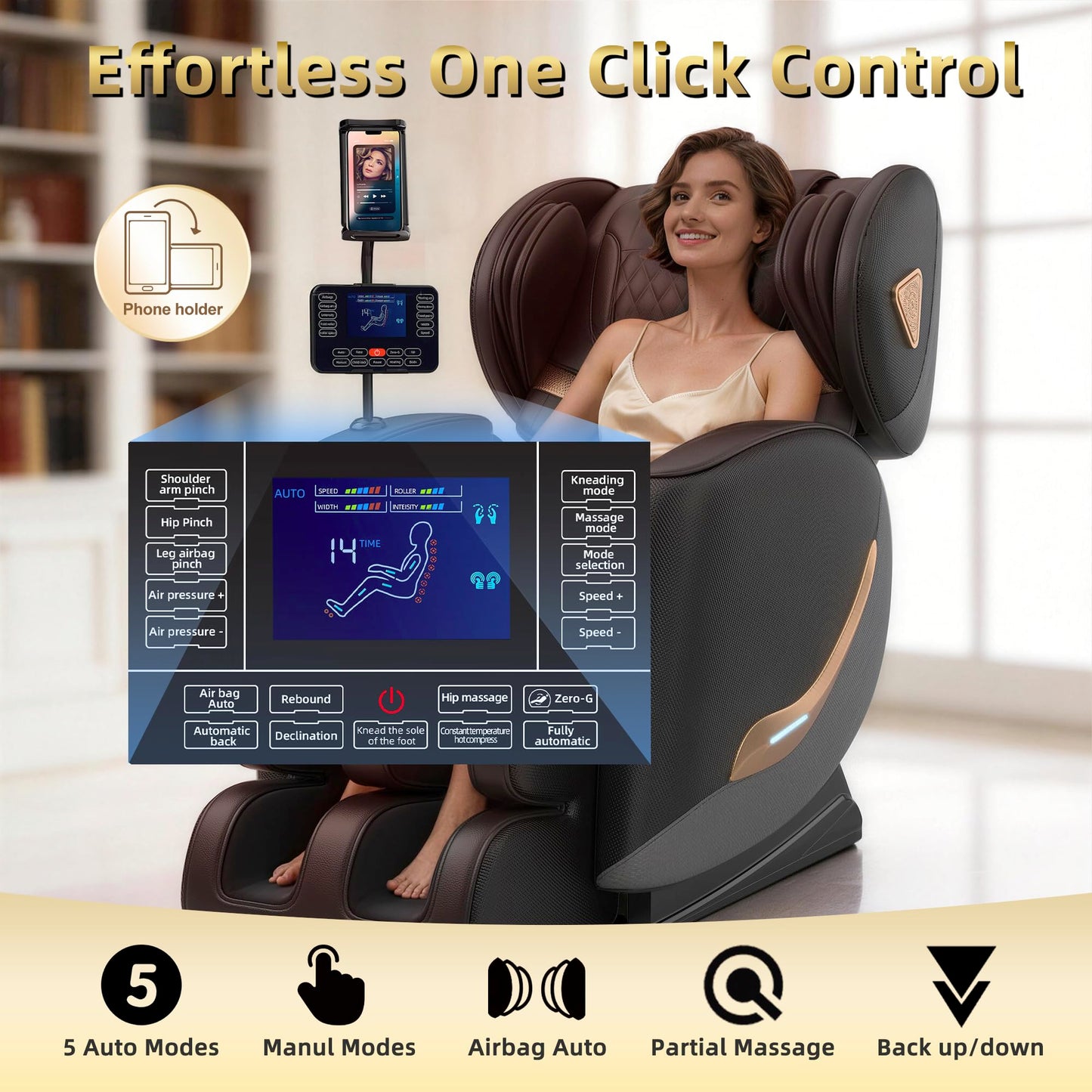 VireoNest 2026 Massage Chair Full Body, Zero Gravity Massage Chair Recliner - Upgraded 10-Point Roller, Heating, Airbags, Foot Roller, Shiatsu Full Body Massage Chairs, Gift for Parent