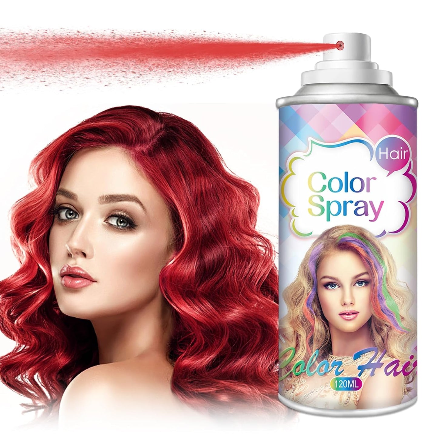 Temporary Hair Color Spray - Washable Black Hair Dye for Women | 120ML | Perfect for Christmas & Halloween