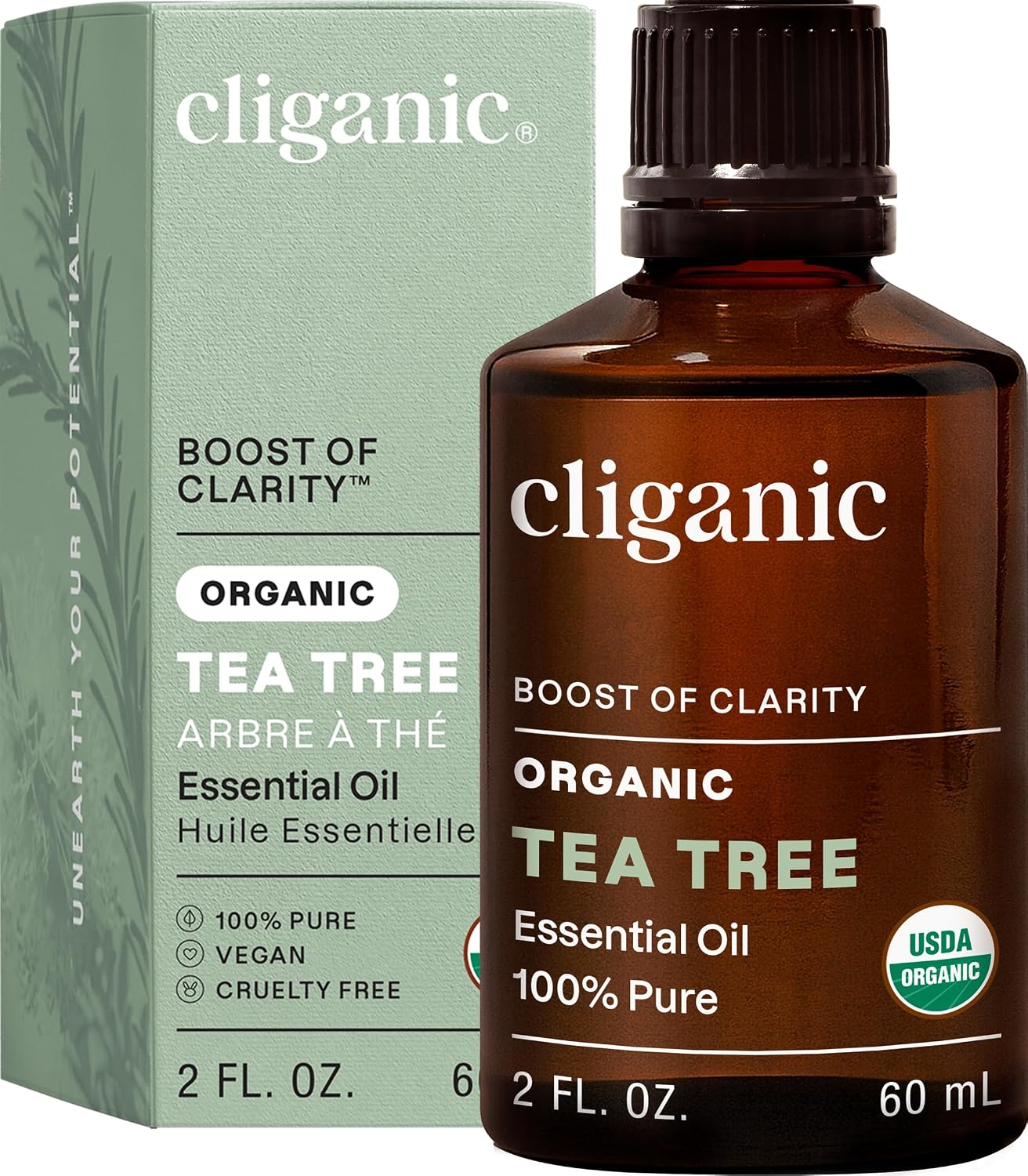 Cliganic Organic Lavender Essential Oil - 100% Pure Aromatherapy Oil | Non-GMO, 15ml