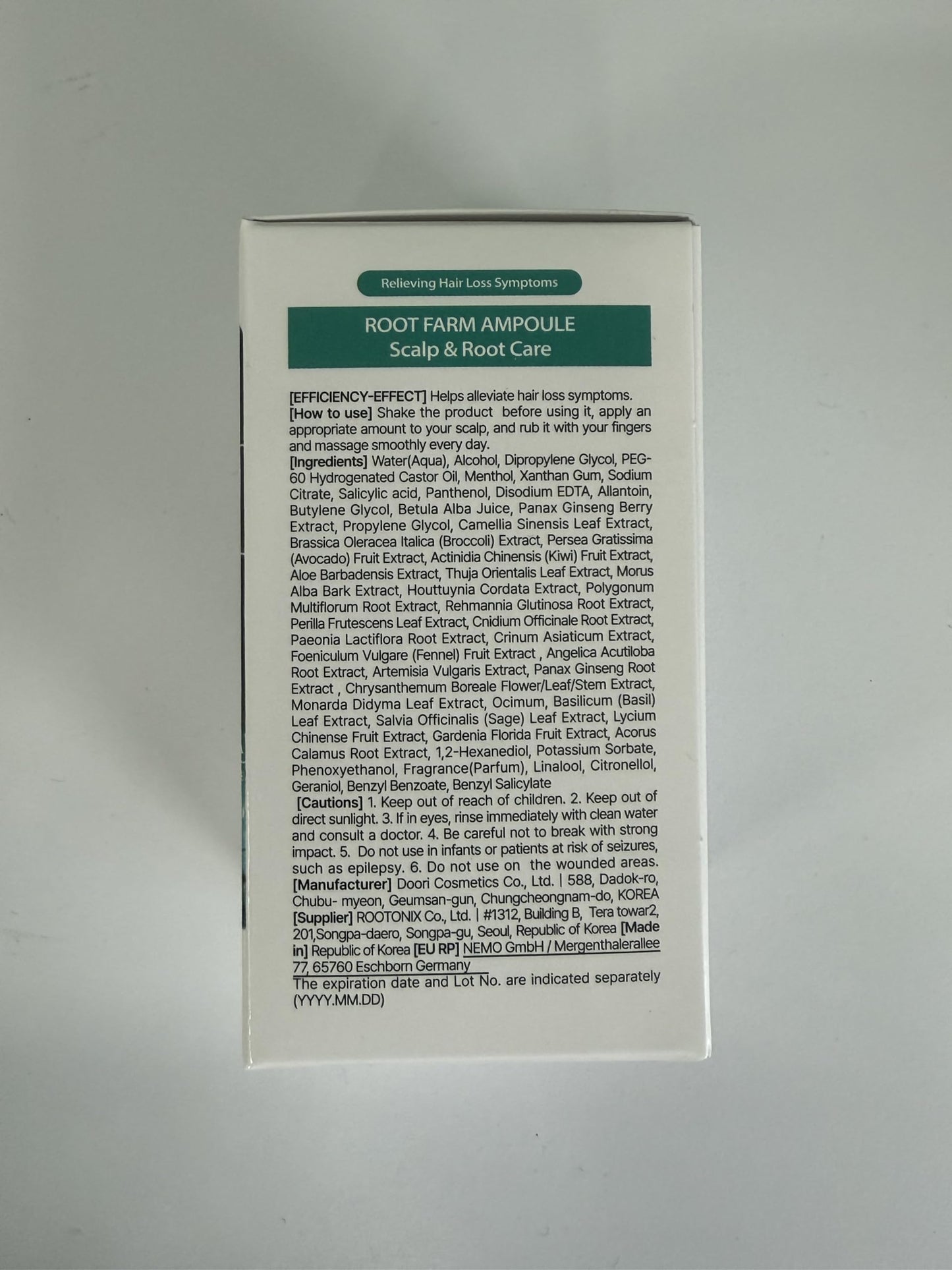 ROOTONIX ROOT FARM Energy Volume Scalp Ampoule (1.18oz /35ml)