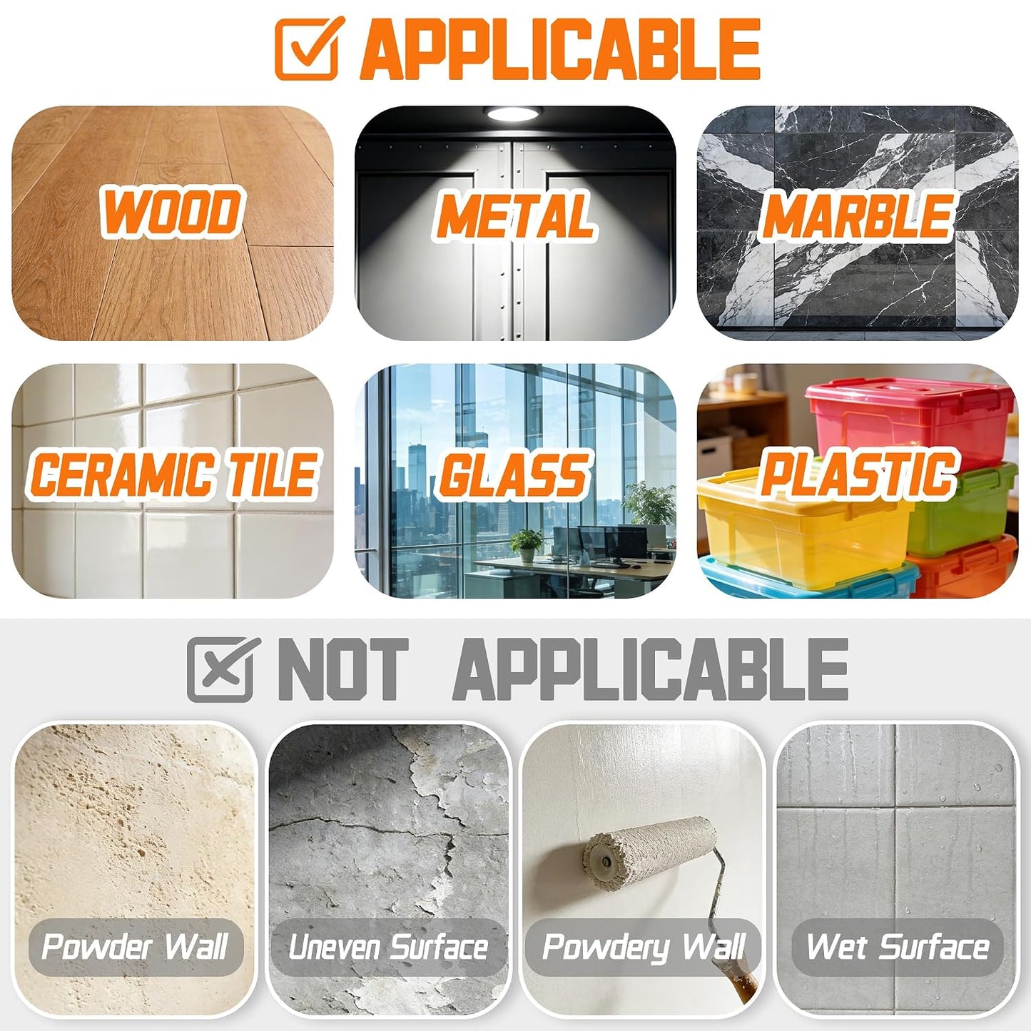 Heavy Duty Double Sided Tape - 1.18 in x 10 FT Clear Mounting Tape | Removable, No Residue for Indoor & Outdoor Use