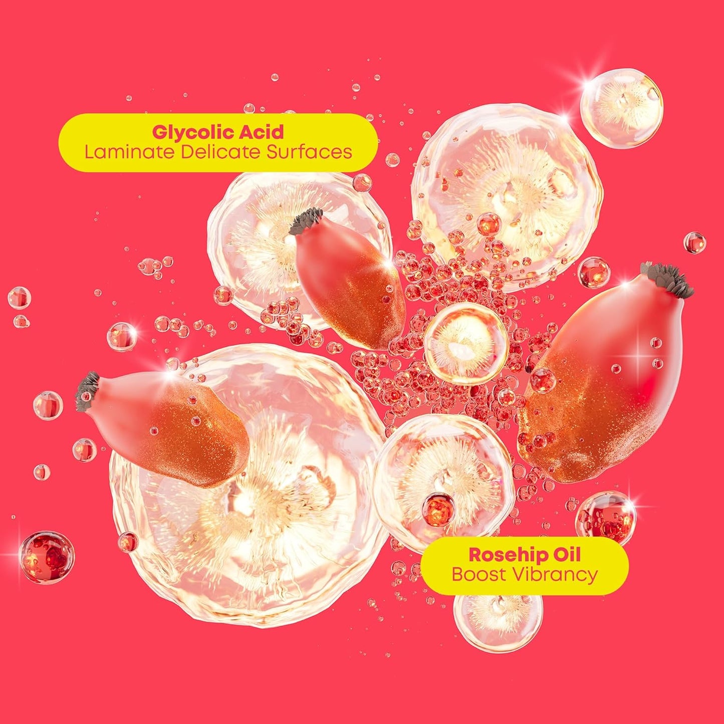 MATRIX Glow Mania Shampoo - Sulfate-Free Shine Enhancer with Glycolic Acid & Rosehip Oil | For Dull, Color-Treated Hair