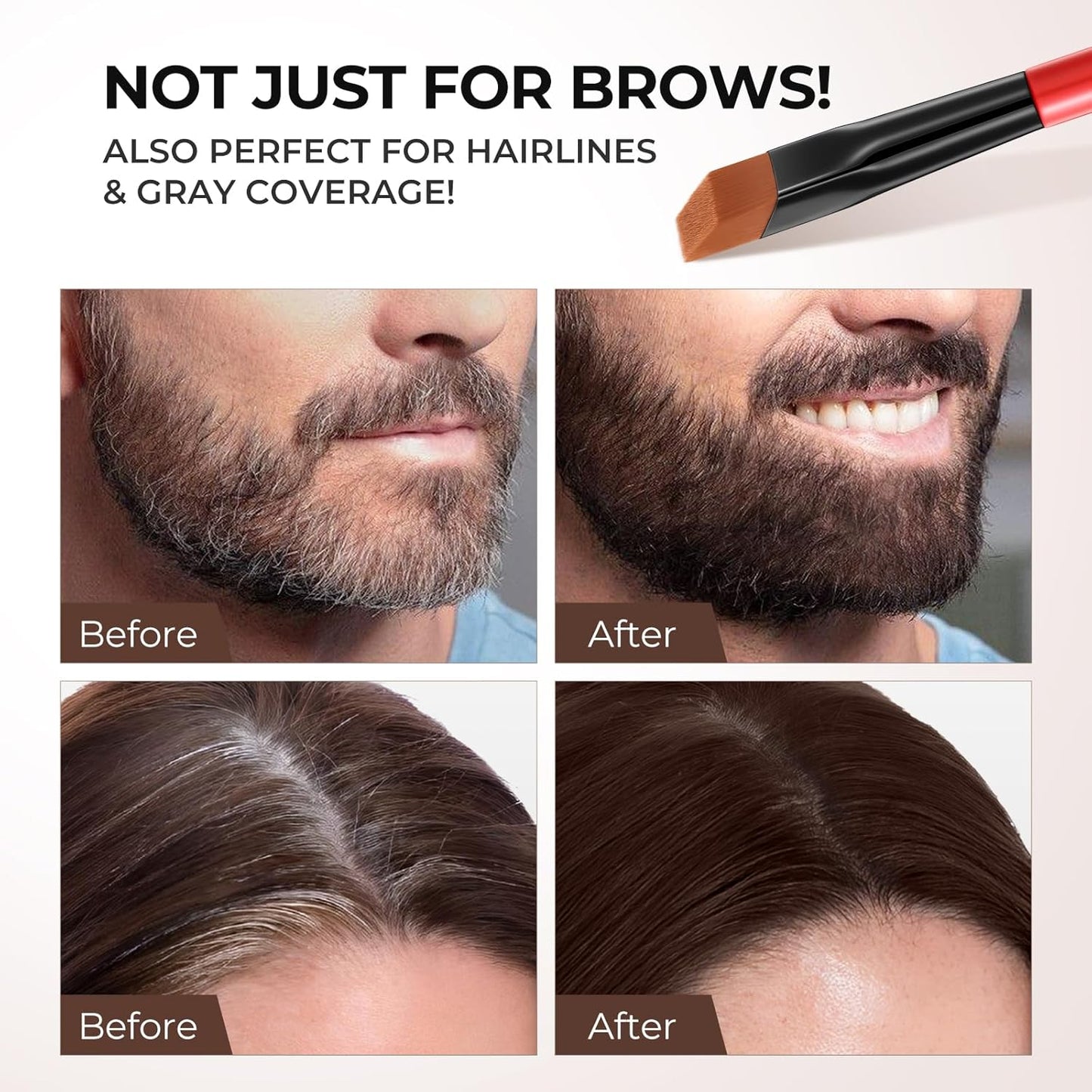 SACE LADY Eyebrow Color Kit - Long-Lasting Waterproof Brow Cream | DIY At-Home Natural Color (Light Brown)