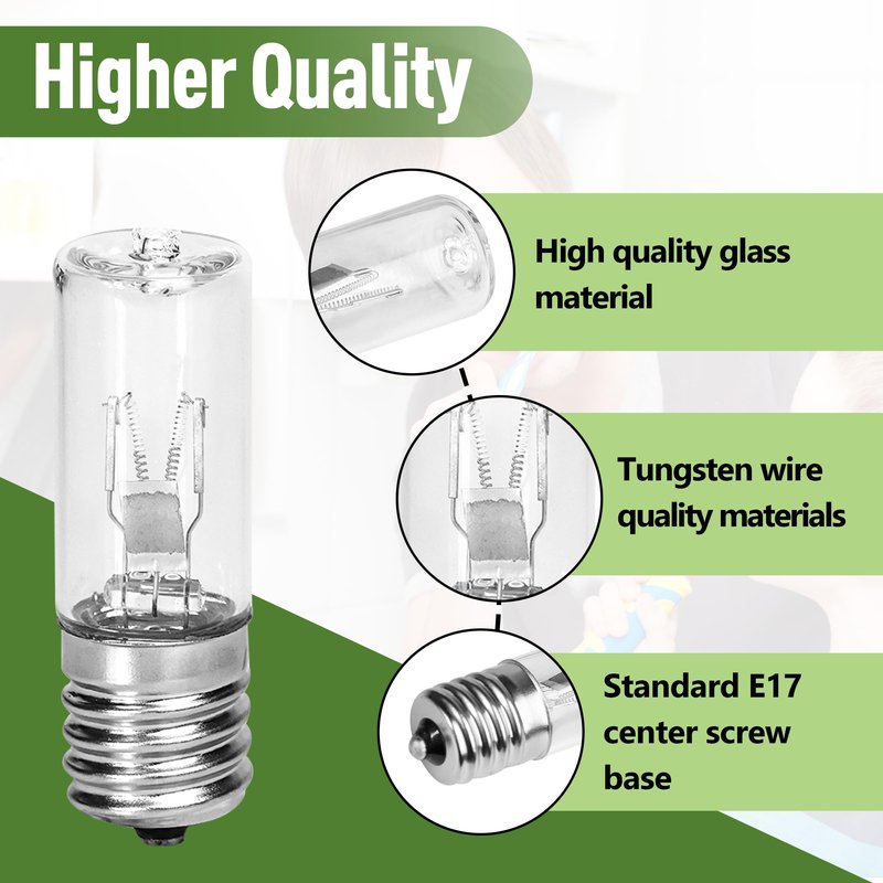 4-Pack 3W 10V E17 UV Replacement Bulbs, Compatible with Philips Sonicare HX6150 HX6160/D HX7990 Charger Base