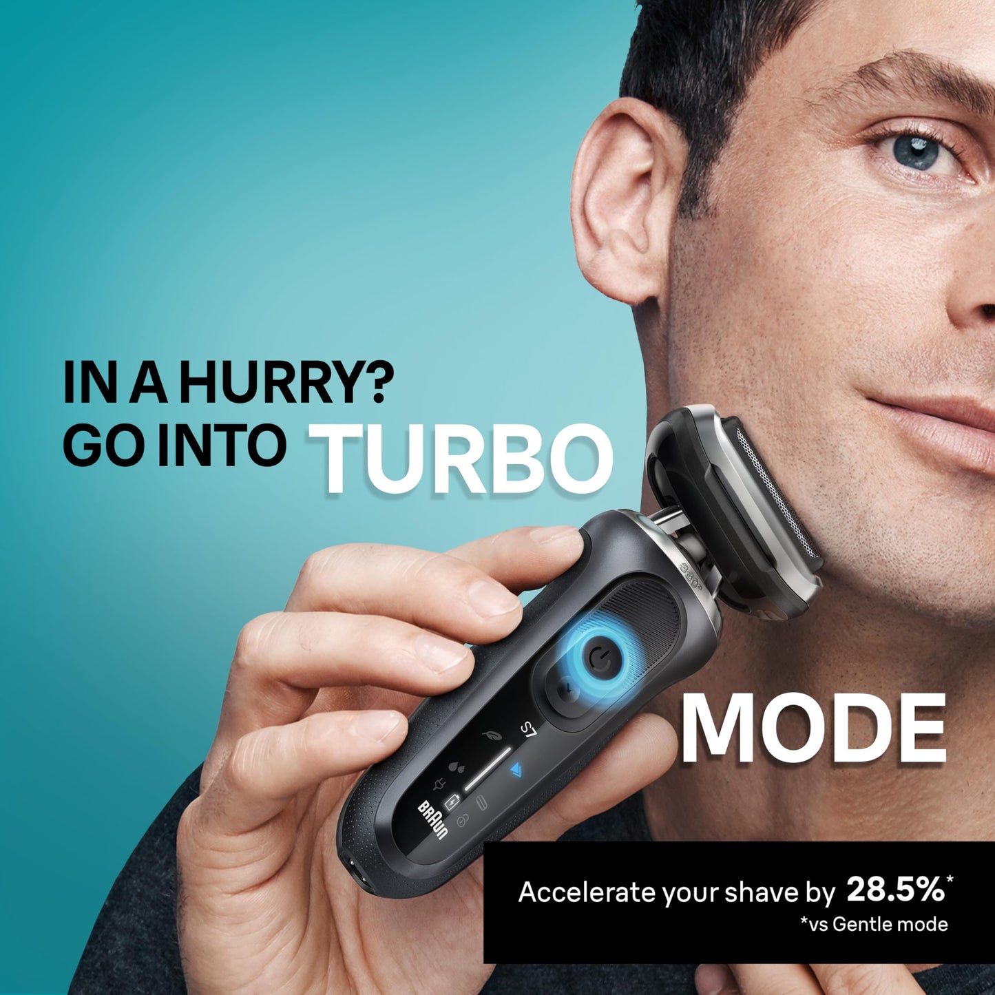 Braun Series 7 Electric Shaver for Men, Wet & Dry Foil Razor, 4-in-1 SmartCare Clean & Charge Center, Beard Trimmer Attachment, Stubble Attachment, Travel Case, Grey 7185cc