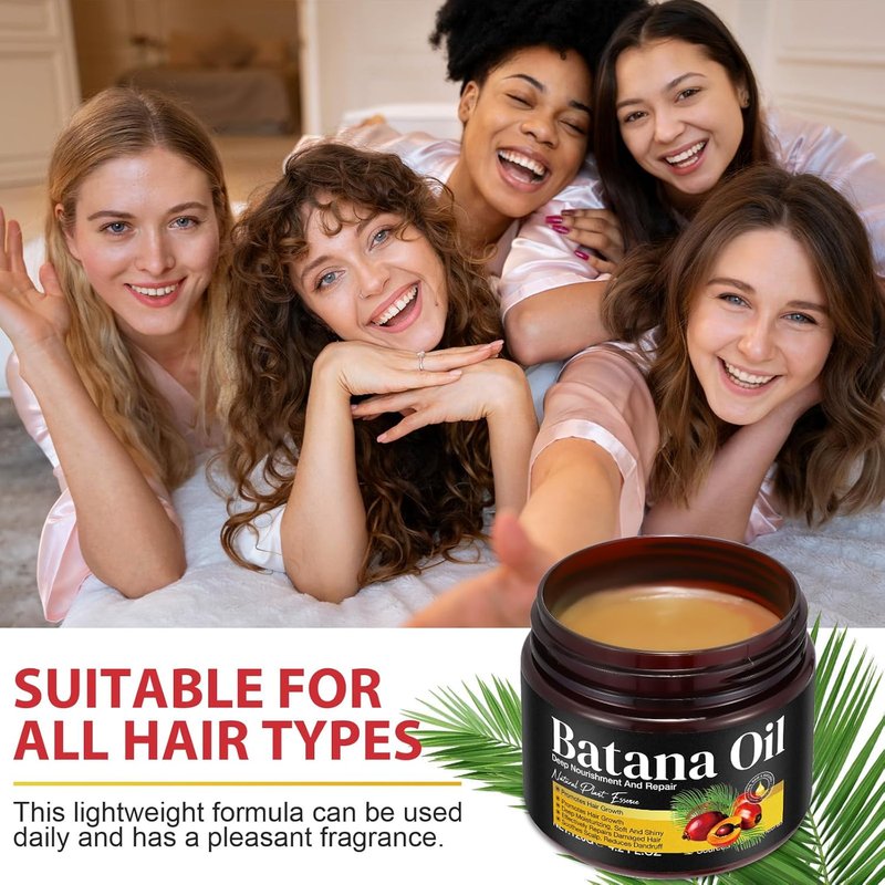 Batana Oil for Hair Growth - 100% Pure Raw Oil from Honduras - Moisturizes & Promotes Thickness for Men & Women