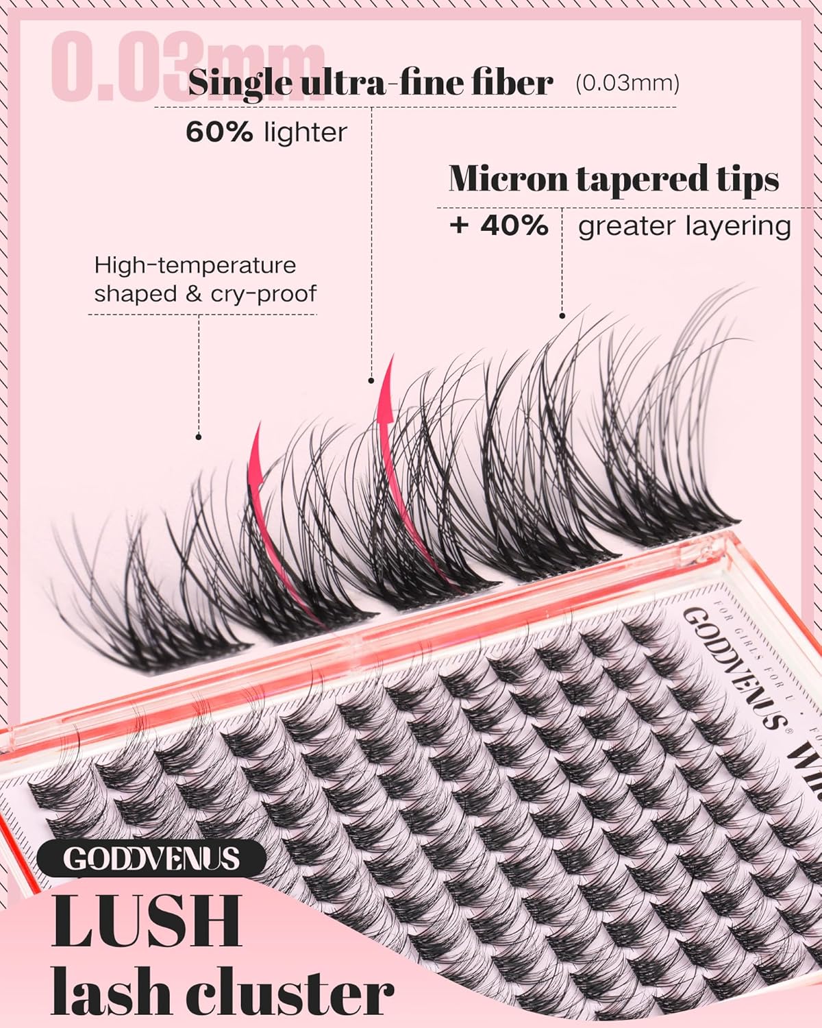 Natural Lash Clusters - Wispy Fluffy Eyelash Extensions | D Curl 120pcs, 10-16mm for DIY Glam Looks
