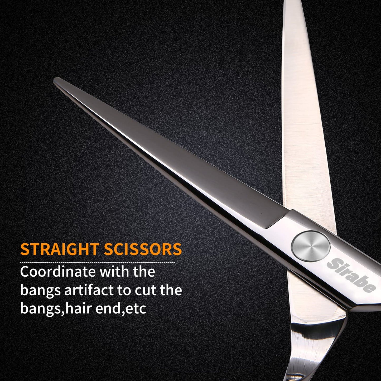 Professional Hair Cutting Scissors Set - 6.5 Inch Thinning Shears for Beard Trimming & Hairdressing | Includes Comb & Case