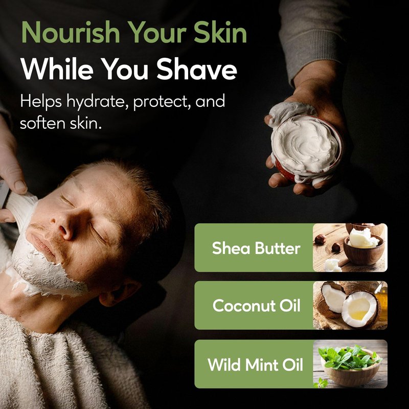 Henry Cavendish Eucalyptus Mint Shaving Soap with Shea Butter & Coconut Oil. Long Lasting 4 oz Puck Refill. Himalaya Fragrance. All Natural. Rich Lather, Smooth Shave. For Ladies and Gentlemen.