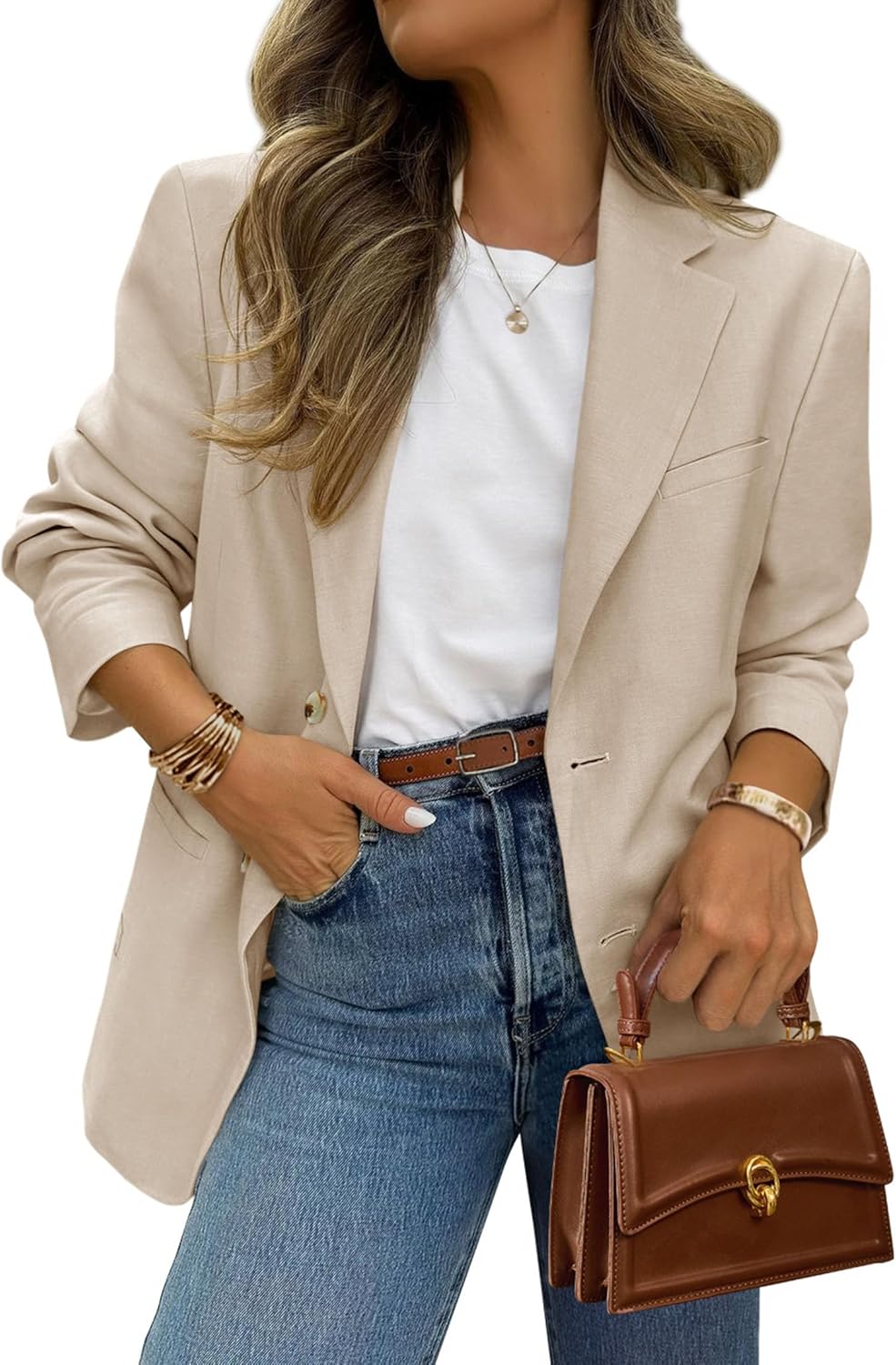PrettyGarden Blazers for Women - Business Casual Long Sleeve Suit Jacket with Pockets | Stylish Work Blazer